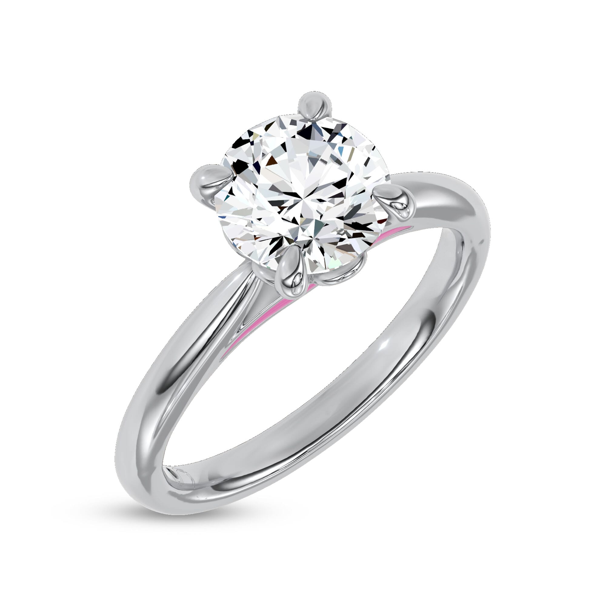 Fiora Pink Ceramic Engagement Ring by Christian Siriano