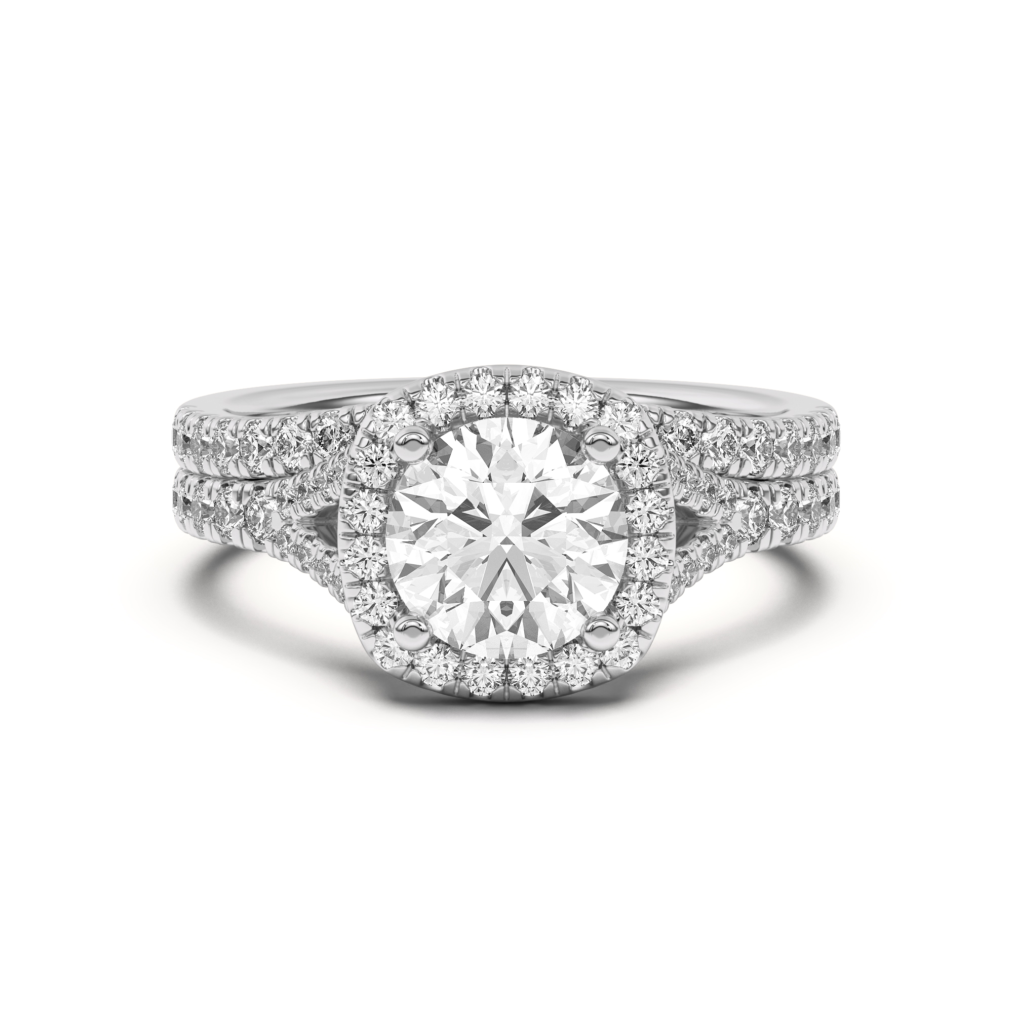 Sue Curved Pave Band