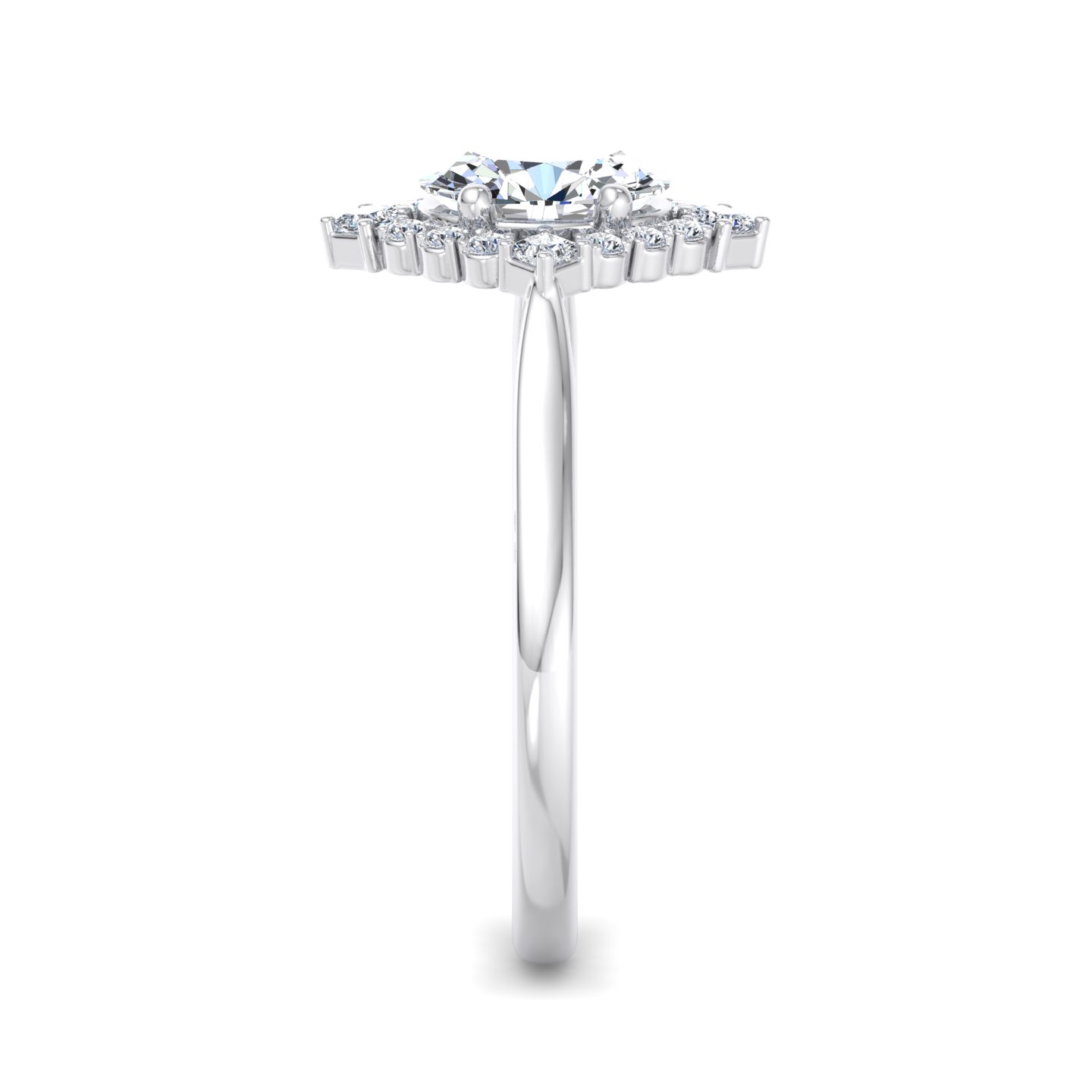 Demi Kite Halo Engagement Ring