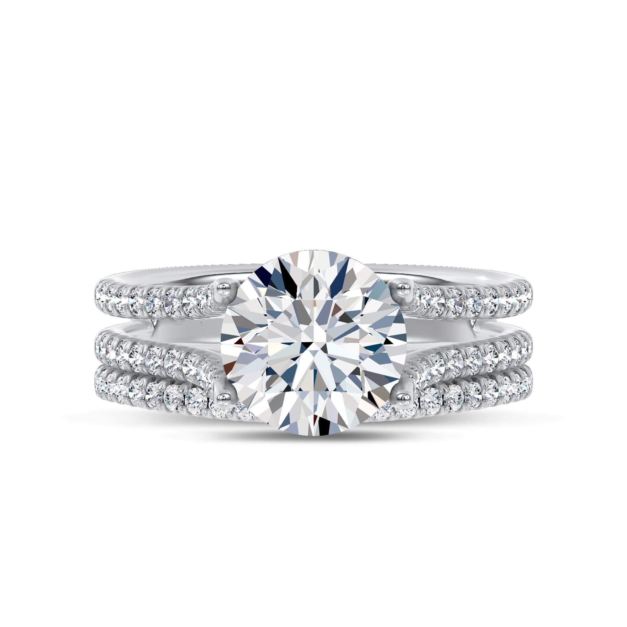 Unione Pave Contoured Band by Christian Siriano