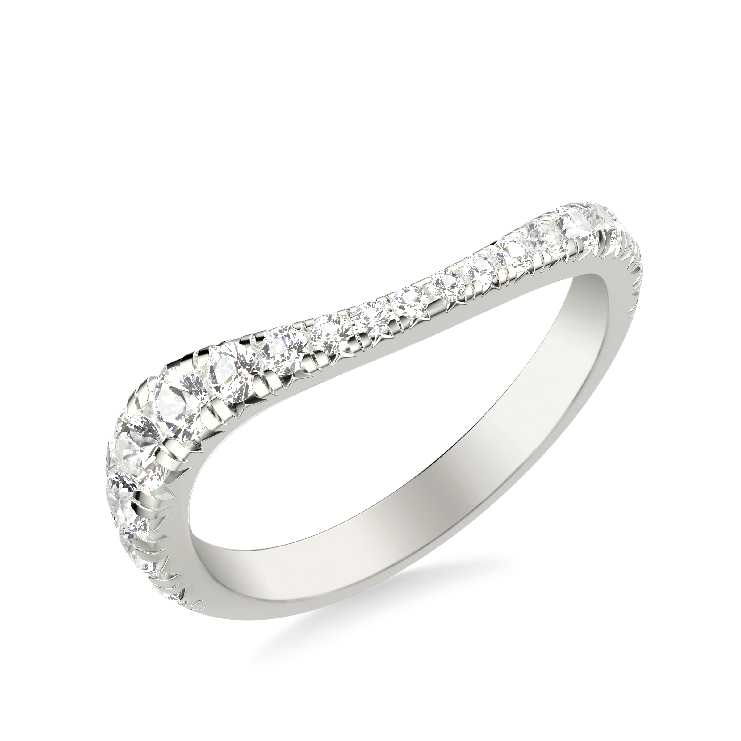 Curvelle Graduated Pave Band