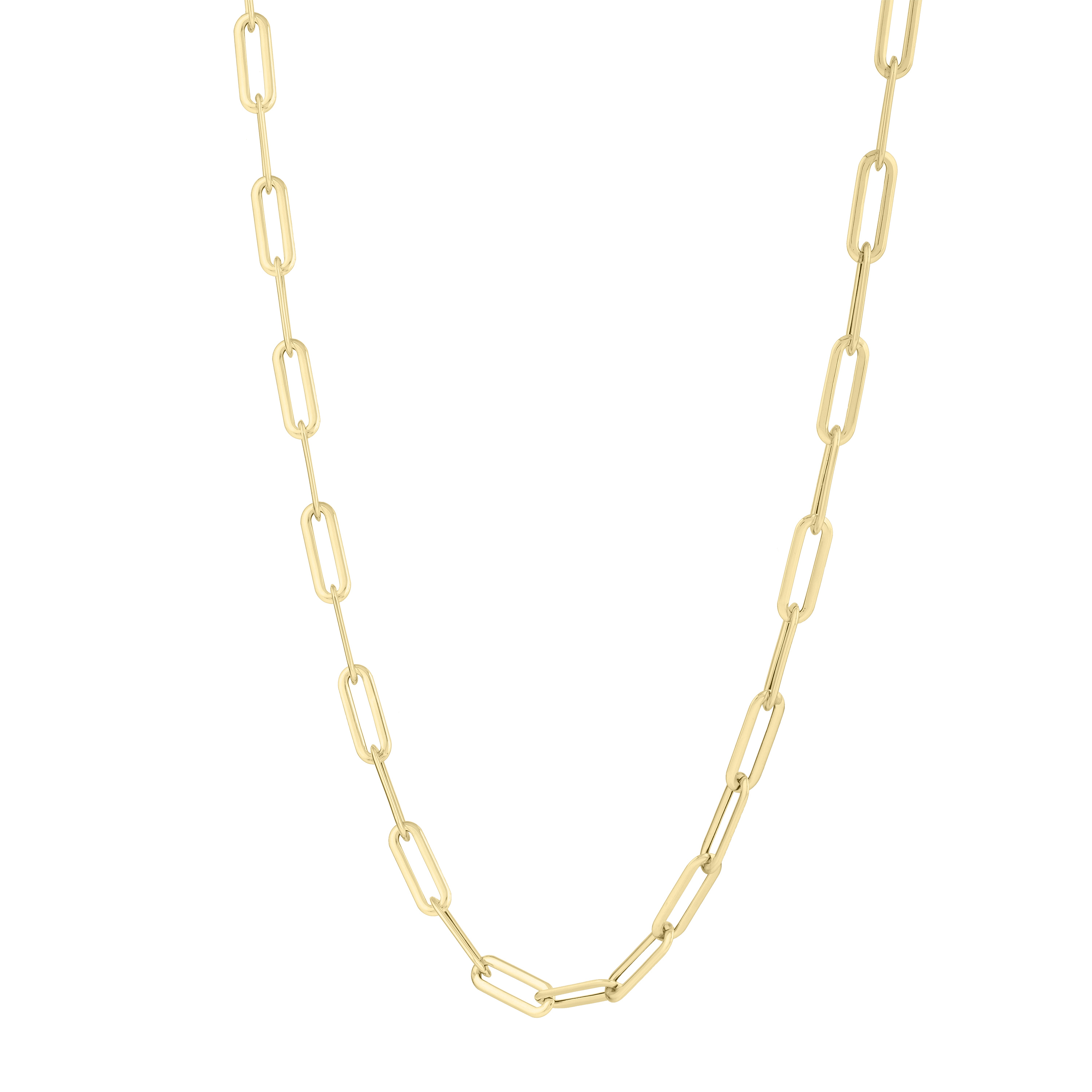 Paperclip Gold Necklace