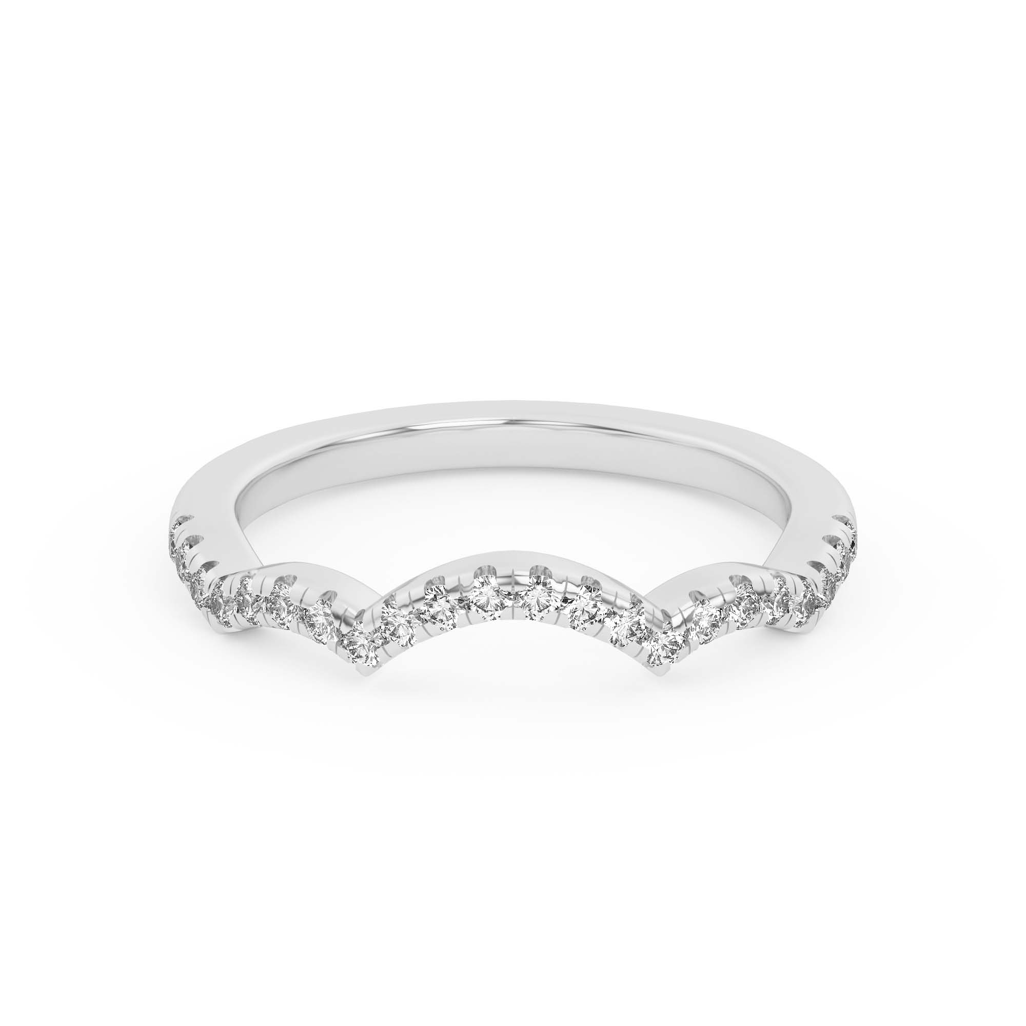 Gina Curved Pave Band