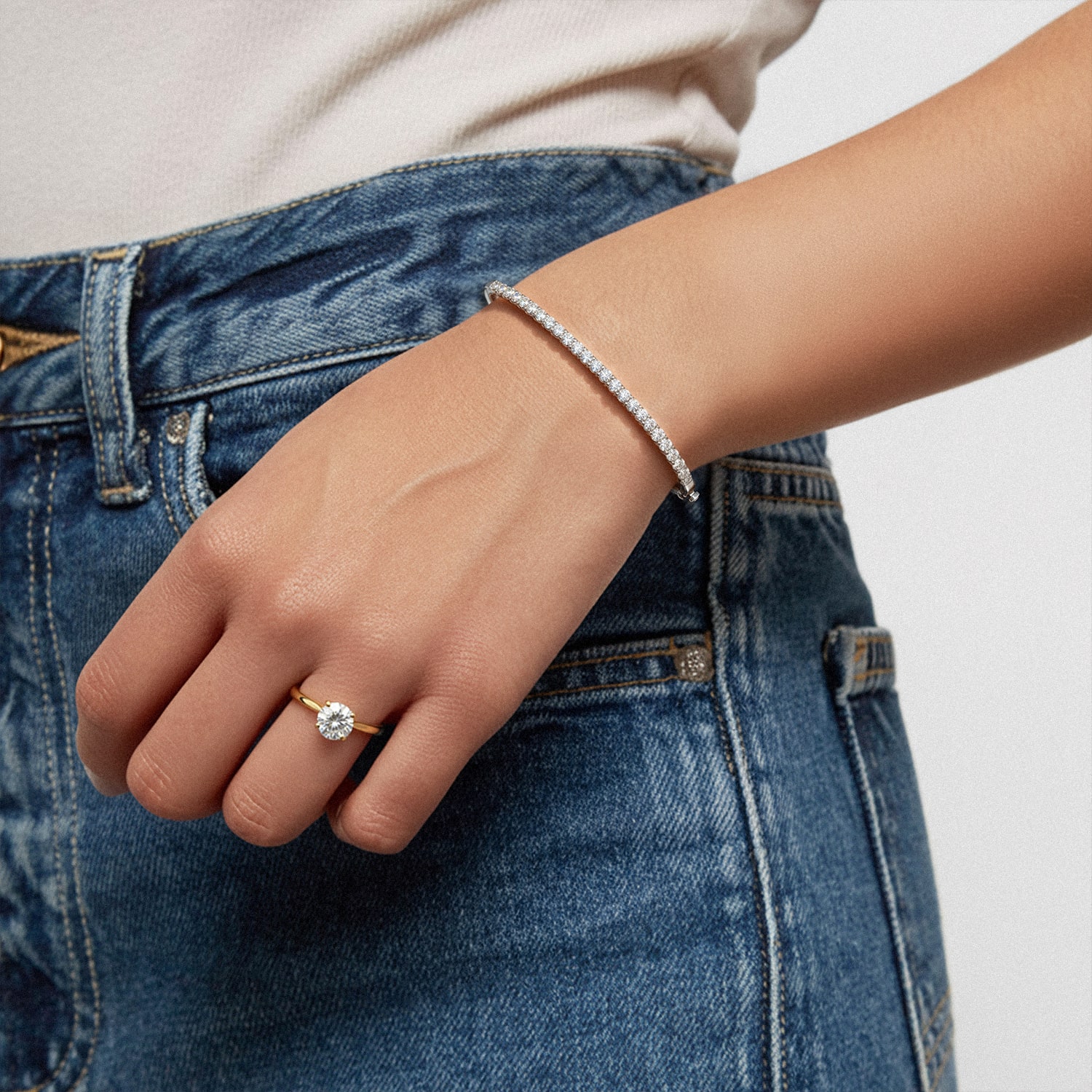Hinged Diamond Bangle