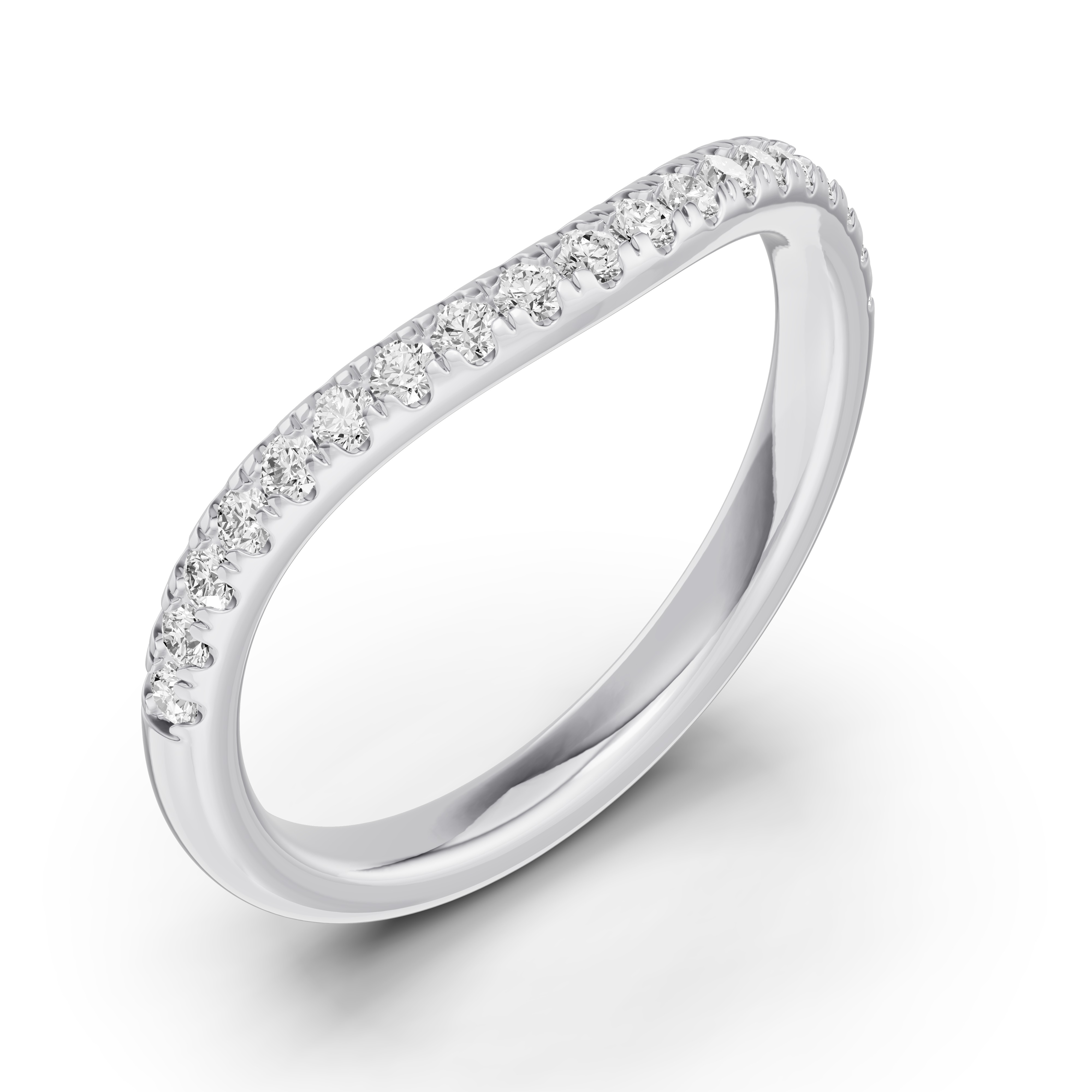 Classic Curved Pave Lab Band