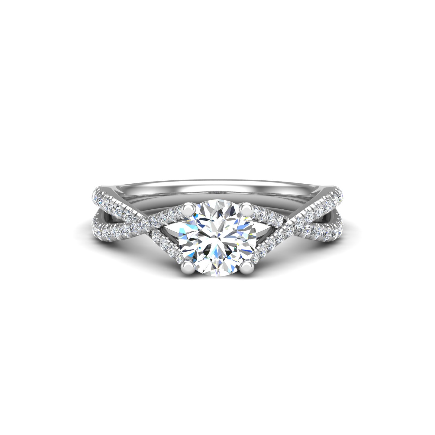 Averie Twist Shank Engagement Ring