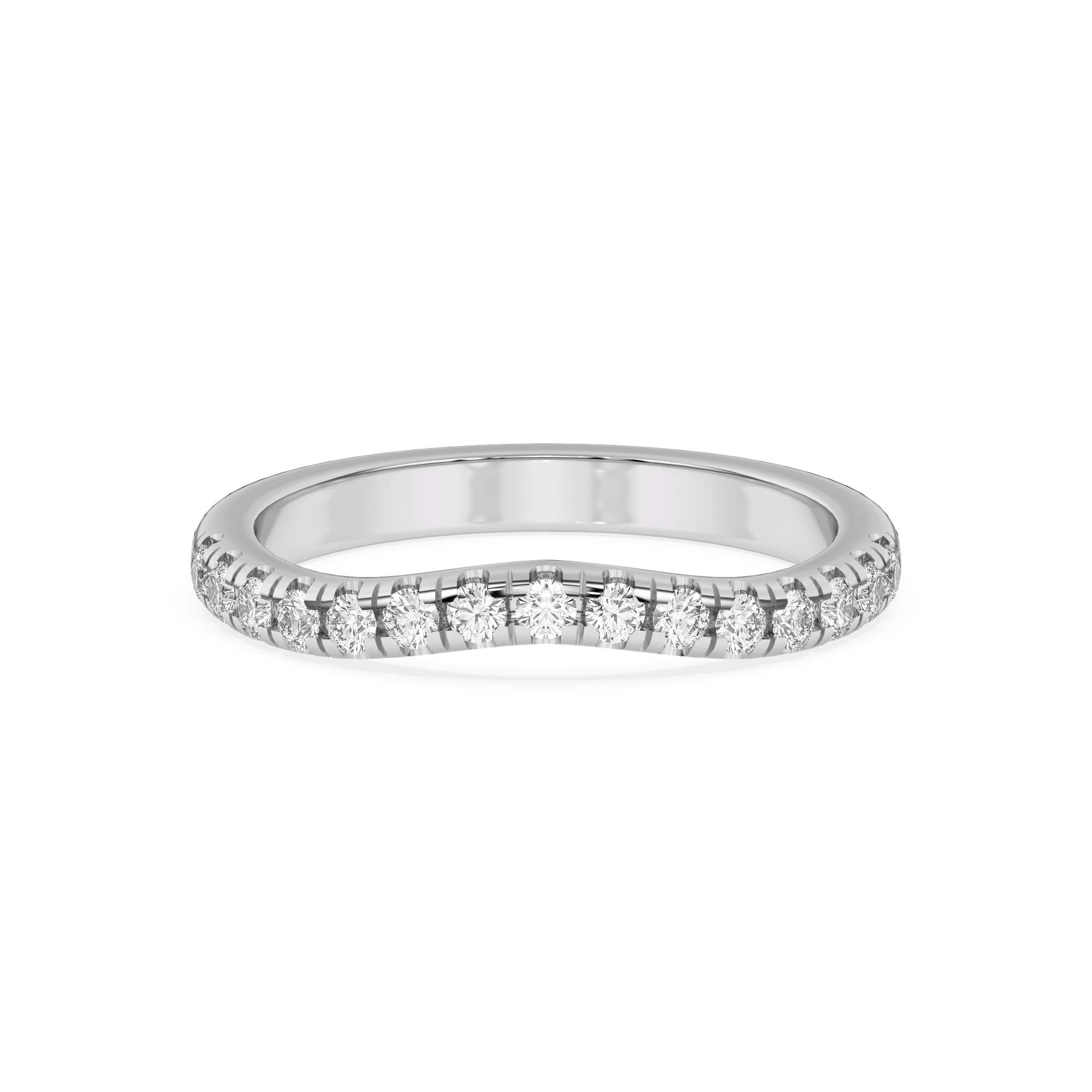 Petalo Pave Curved Band