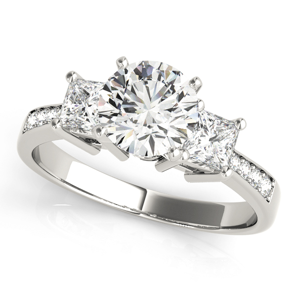 Meg Three Stone Engagement Ring