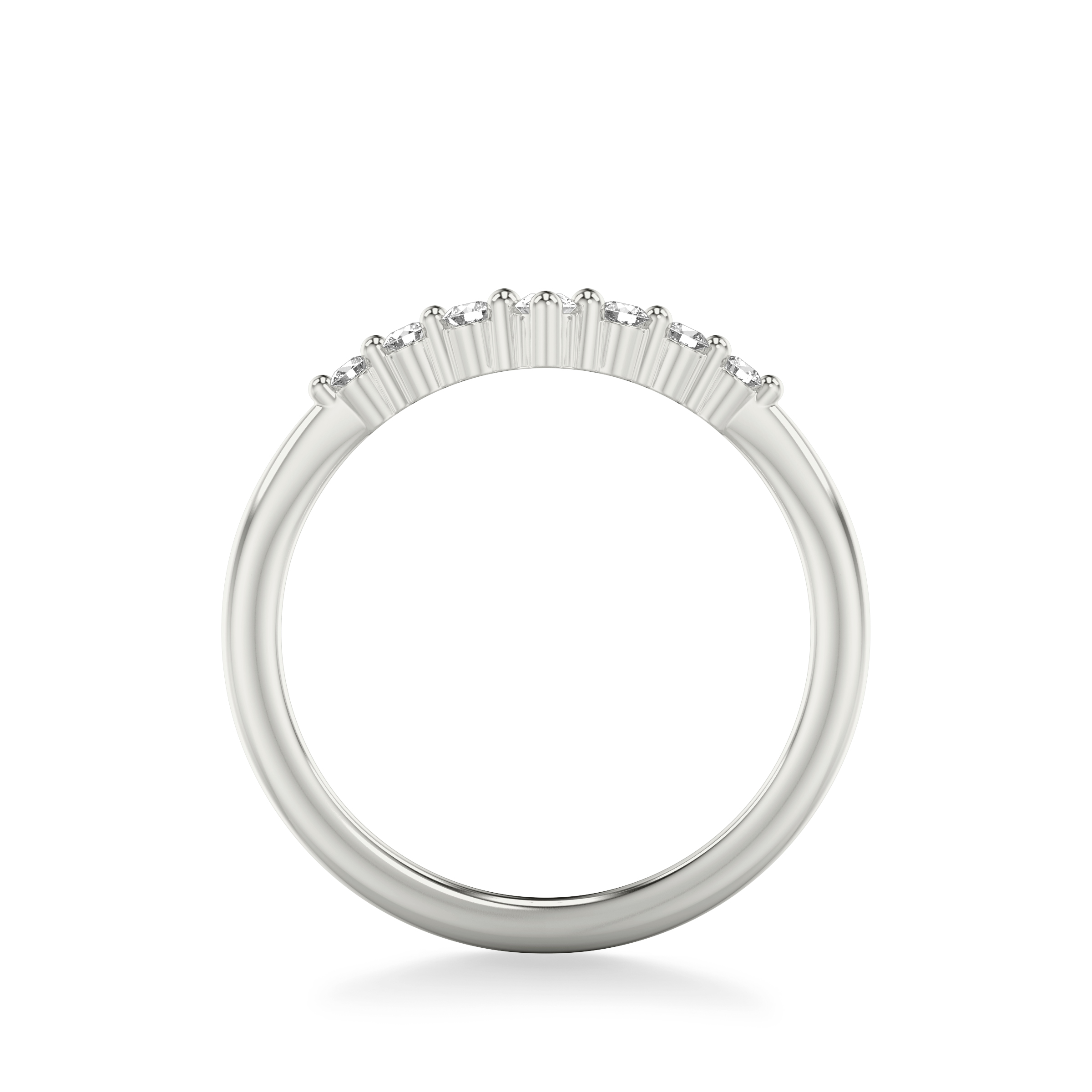 Chevron Pear Crown Diamond Band