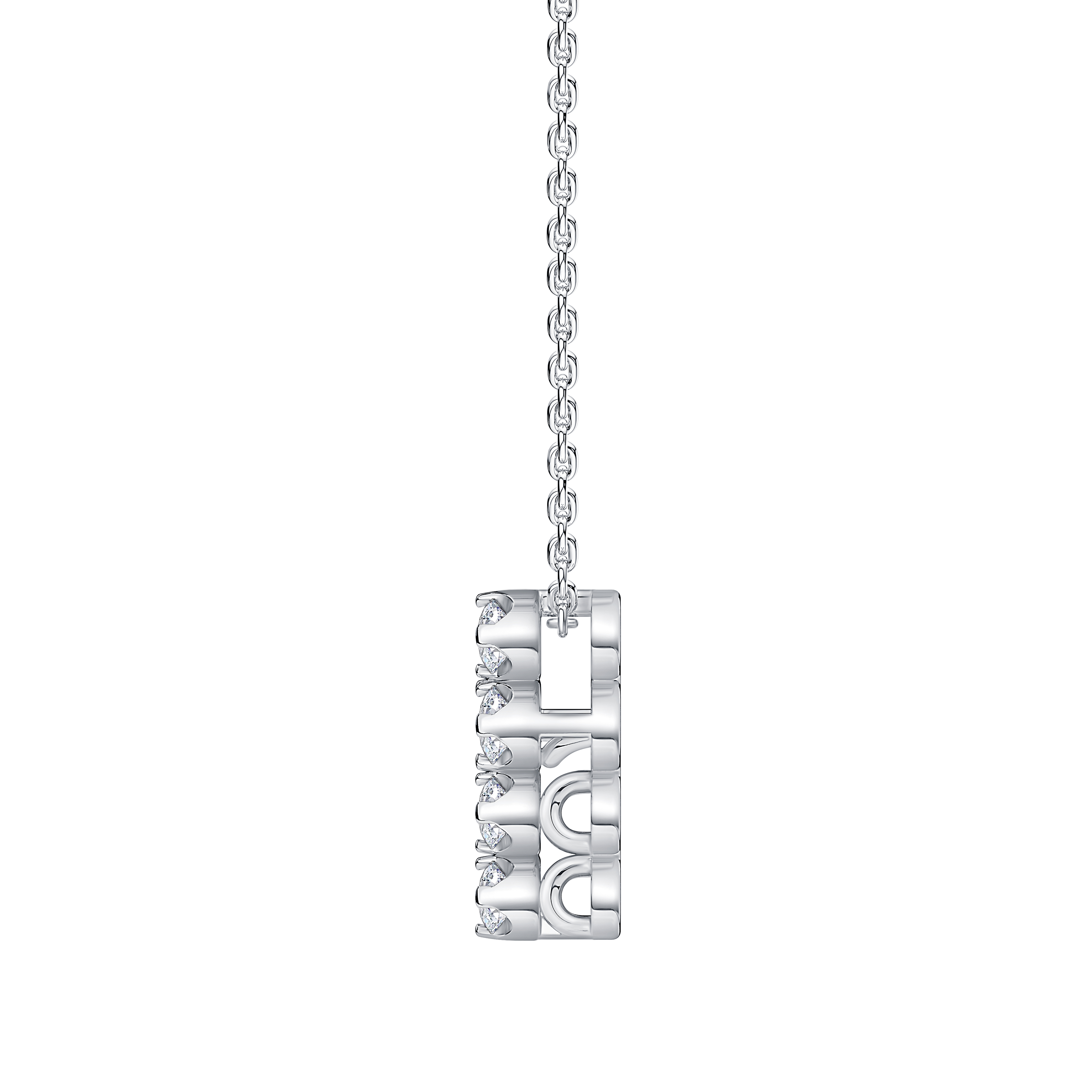 Petite Lab Diamond Cross Necklace