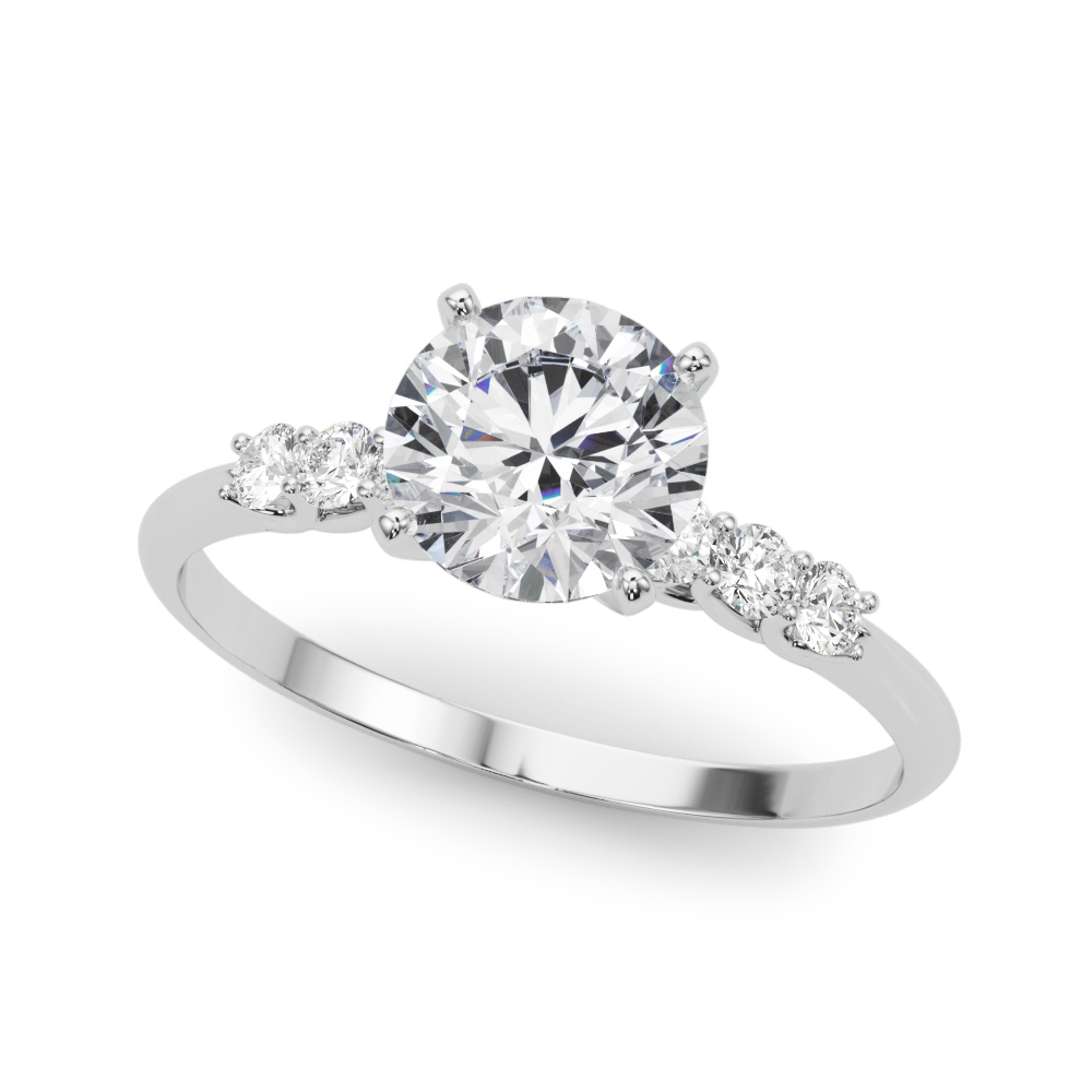 Vallie Shared Prong Engagement Ring