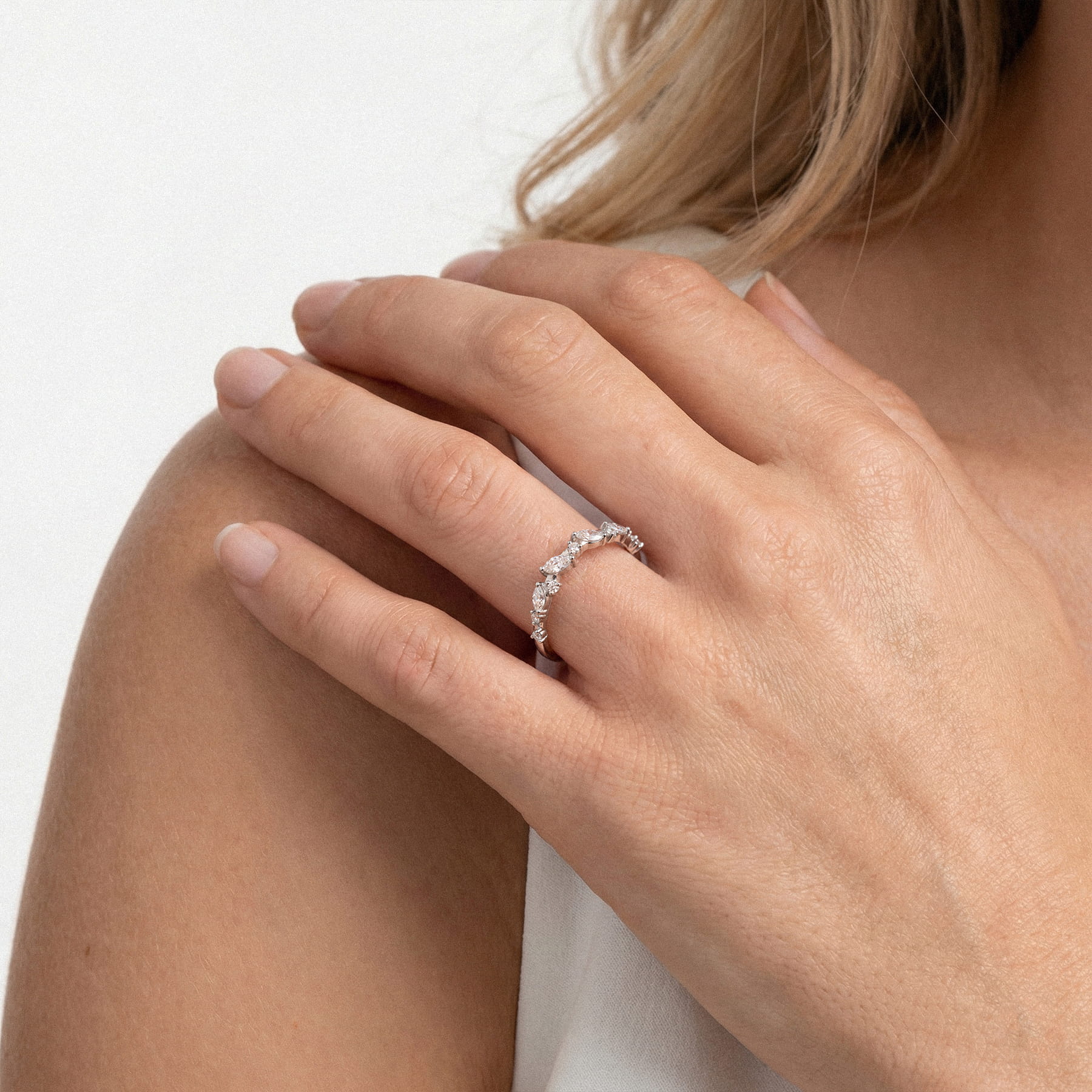 Hayley Scattered Diamond Band