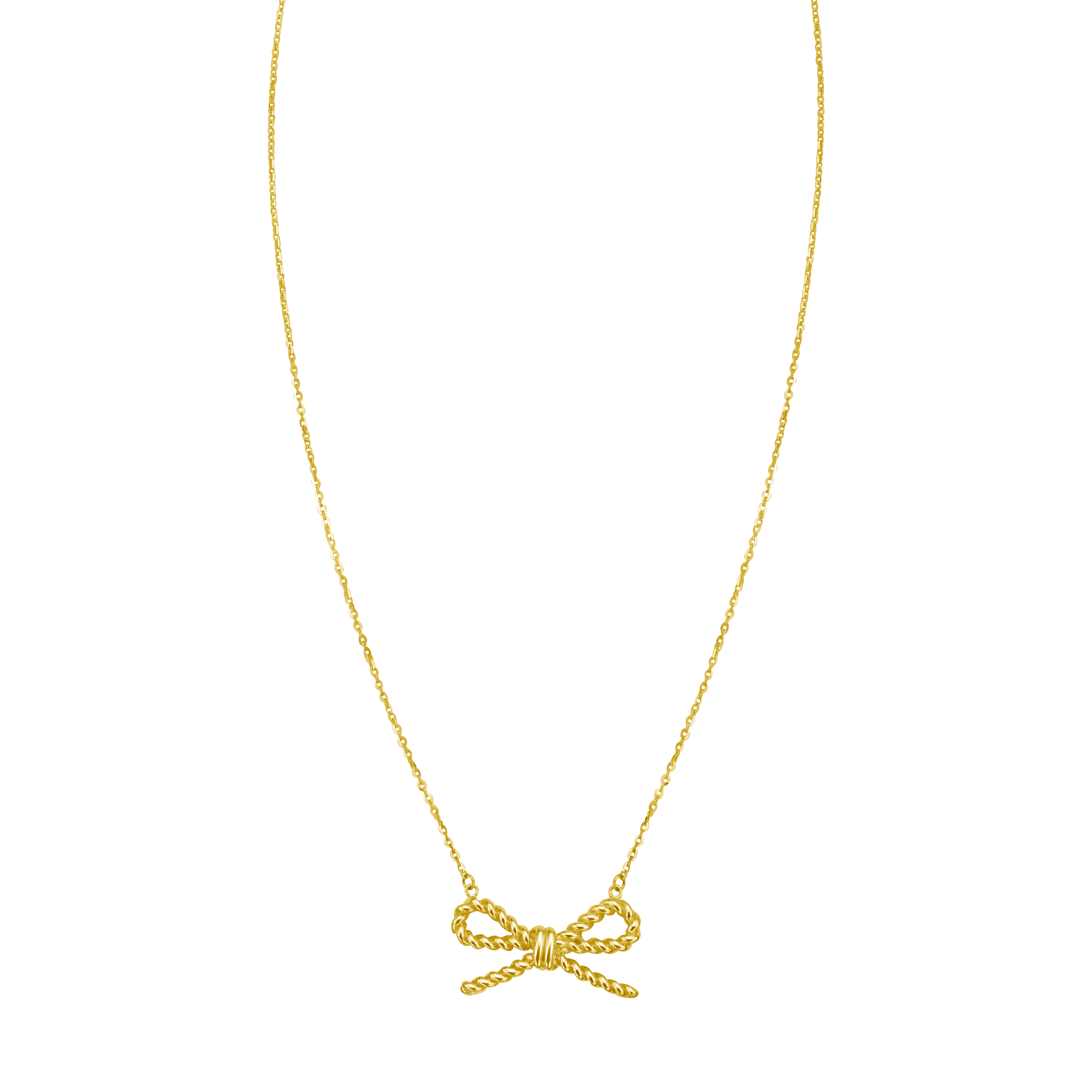 Rope Bow Necklace