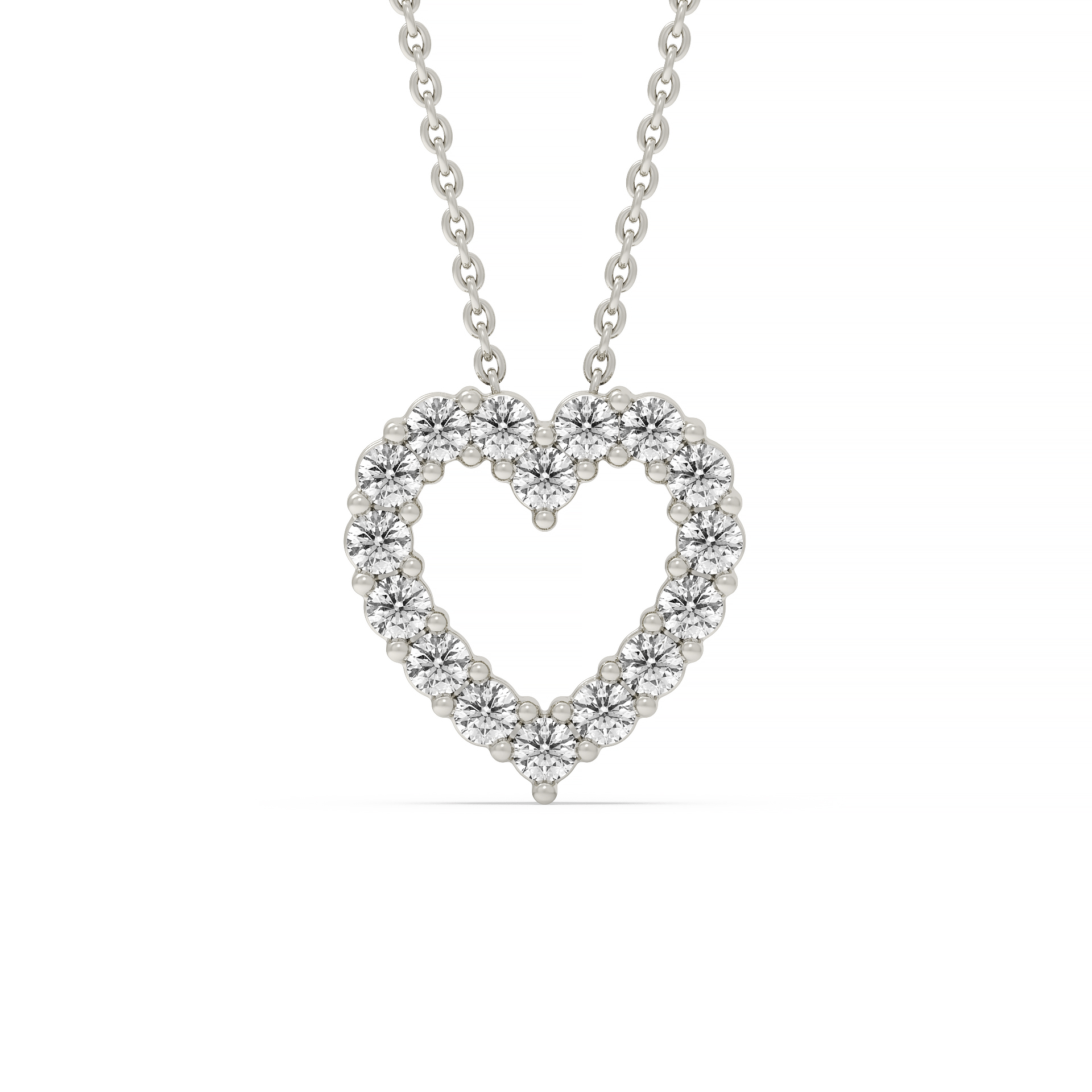 Heart Lab Diamond Necklace