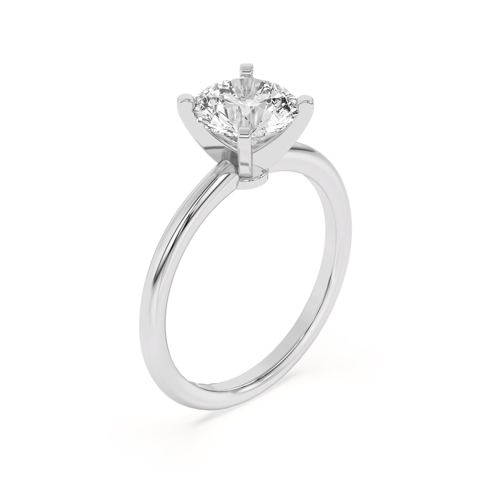 Ally Classic Solitaire Engagement Ring (1.4mm)