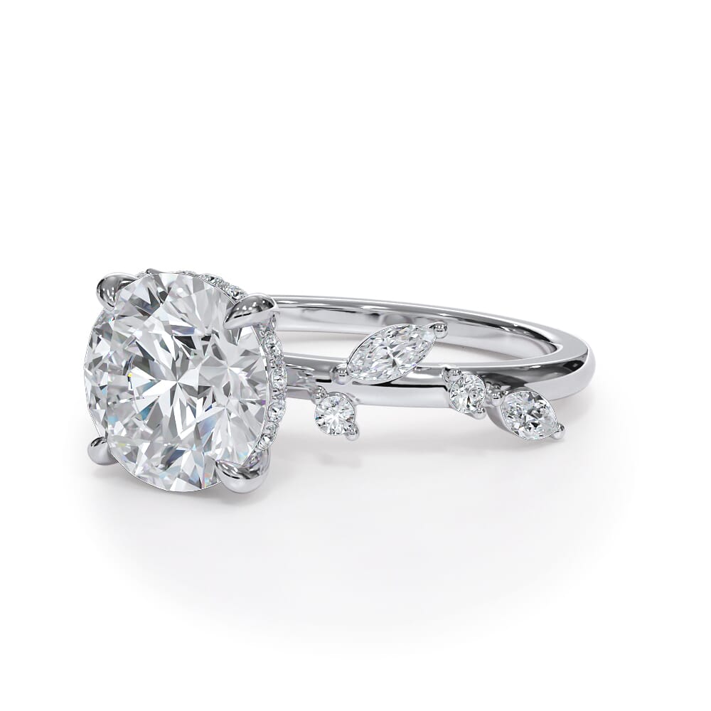 Autumn Cascade Diamond Engagement Ring