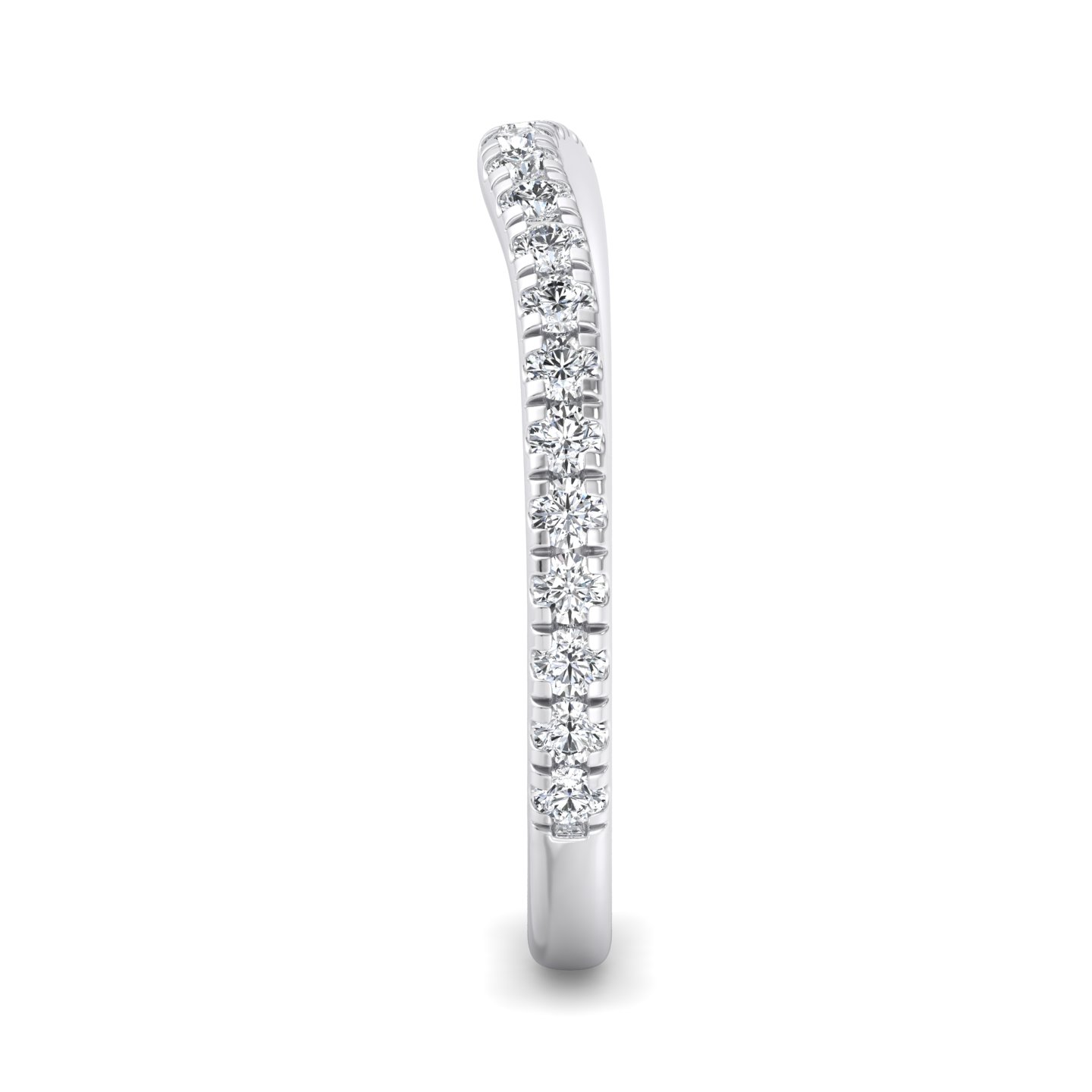 Lylah Curved Pave Band