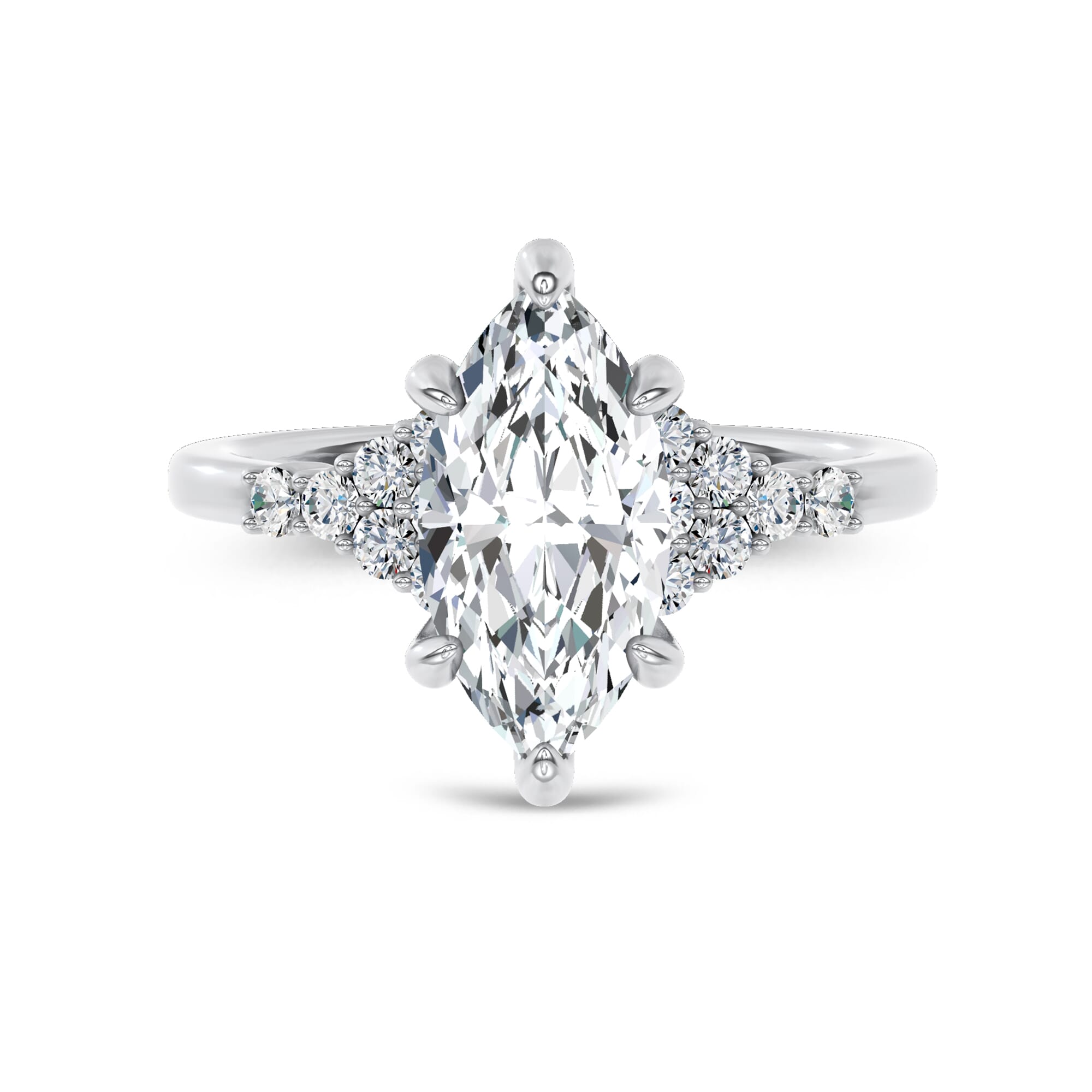 Dorian Cluster Engagement Ring