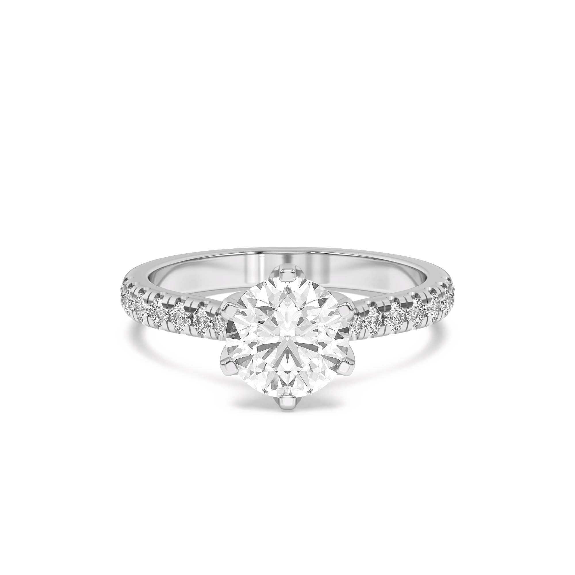 Marigold Grand Tulip Inspired 6 Prong Engagement Ring