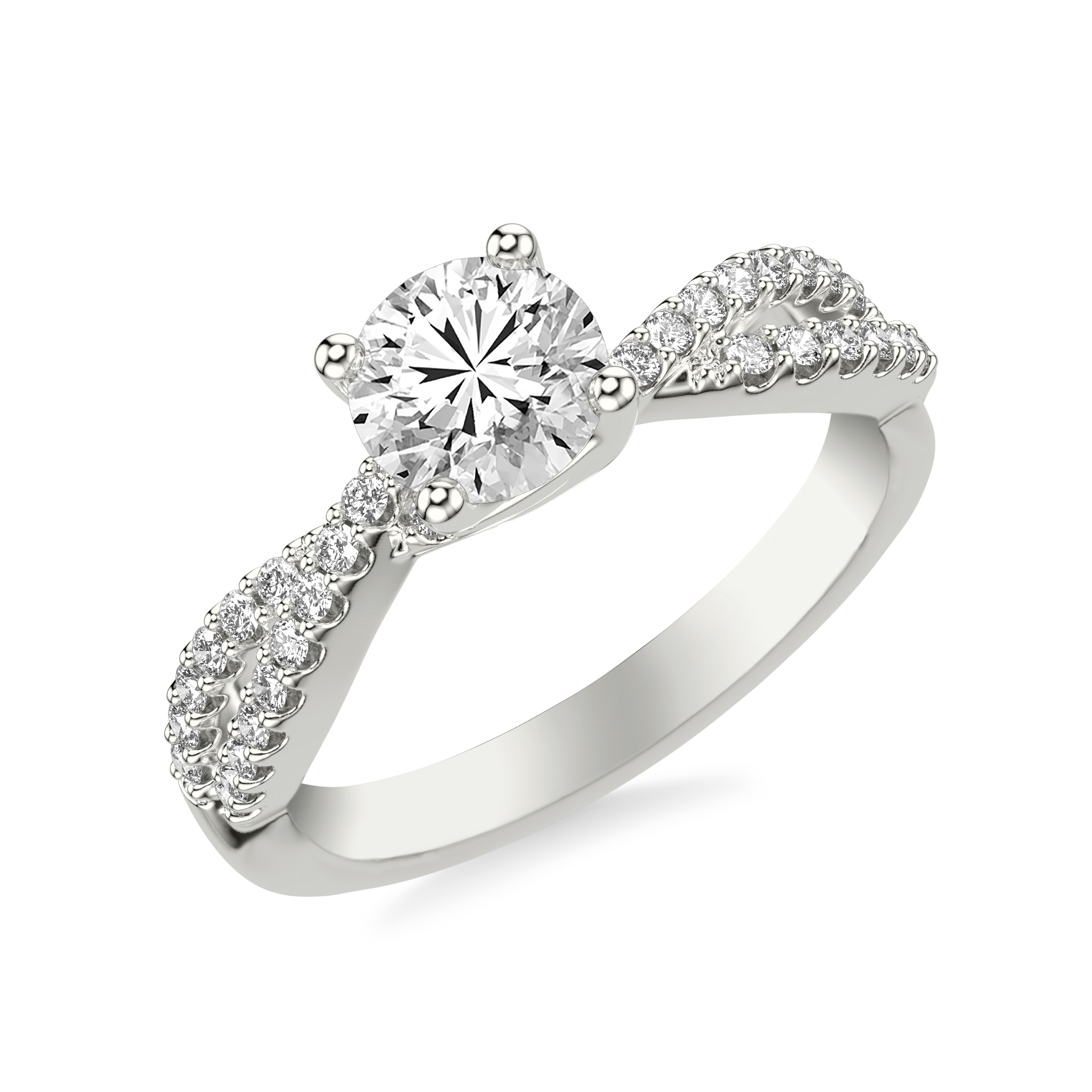Denisse Contemporary Prong Engagement Ring