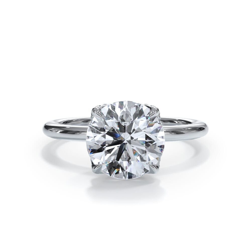 Bellora Pave Tulip Engagement Ring