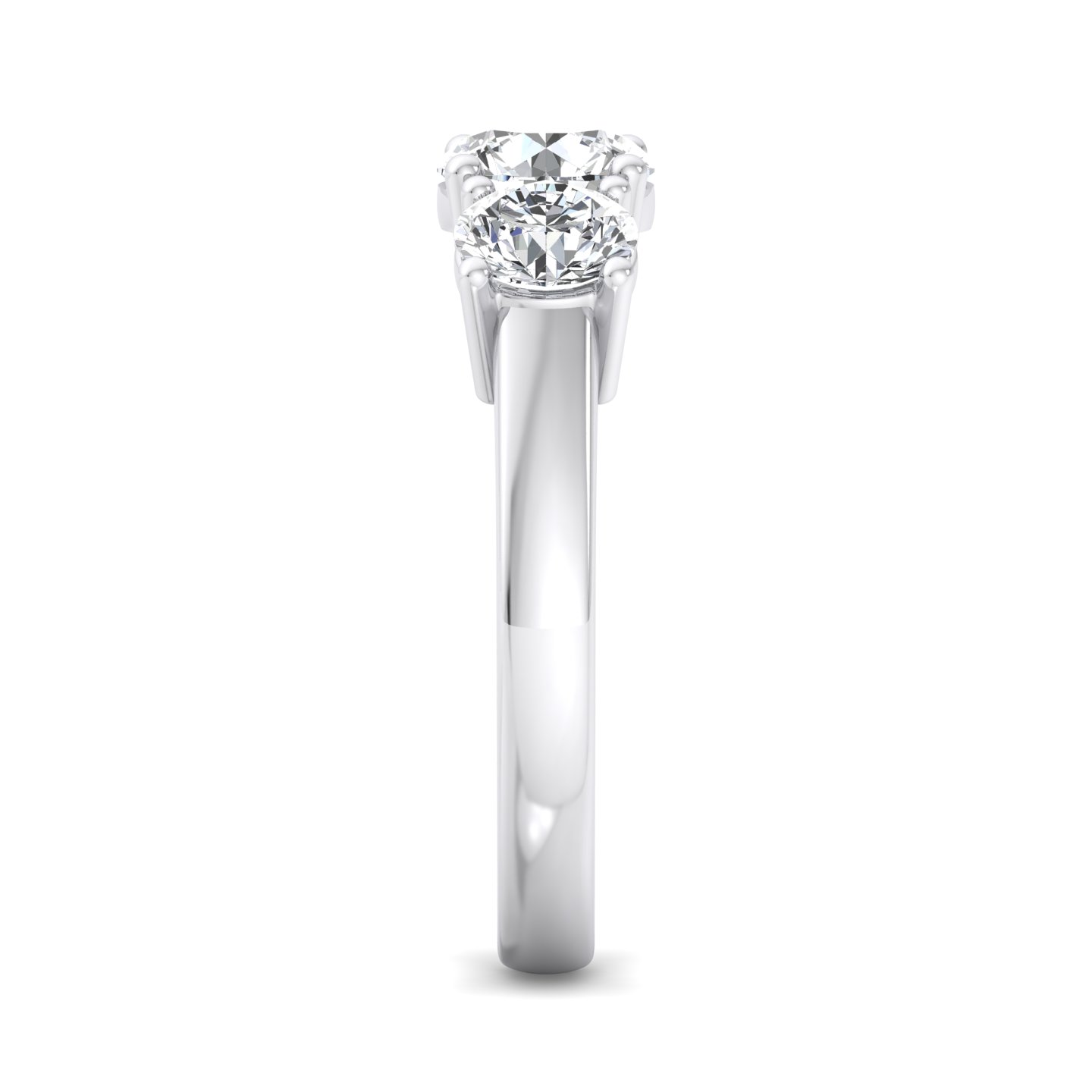 Gwendolyn Three Stone Lab Diamond Engagement Ring (1.00Ct. Tw.)