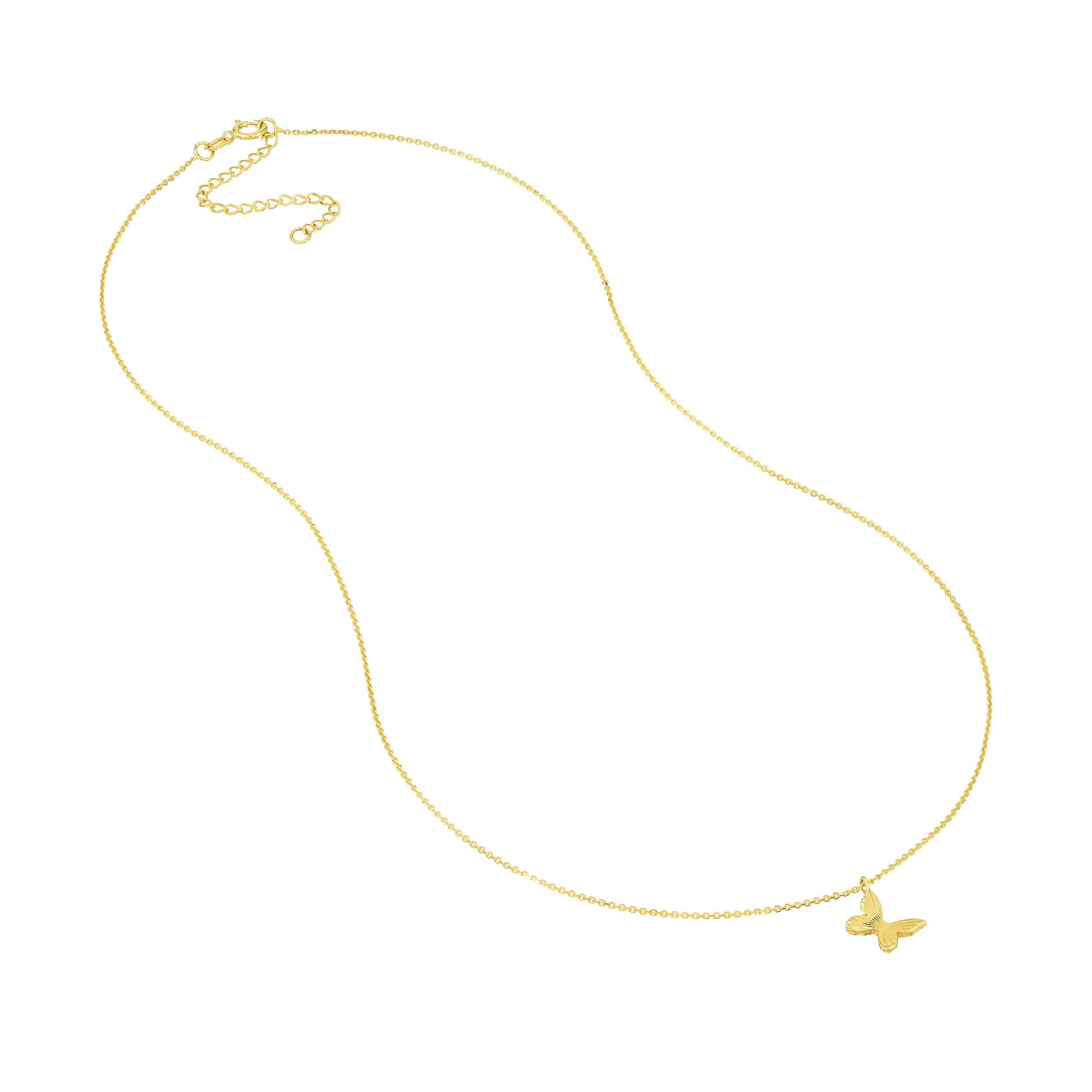 Golden Butterfly Charm Necklace
