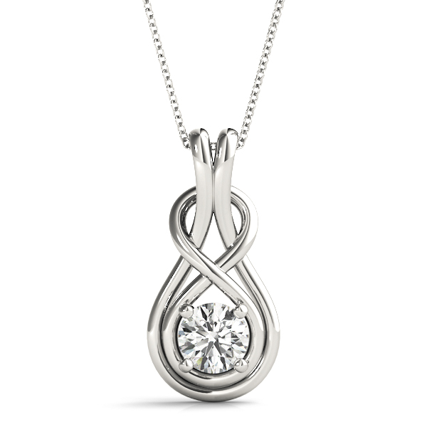 Lab Grown Diamond Love Knot Necklace