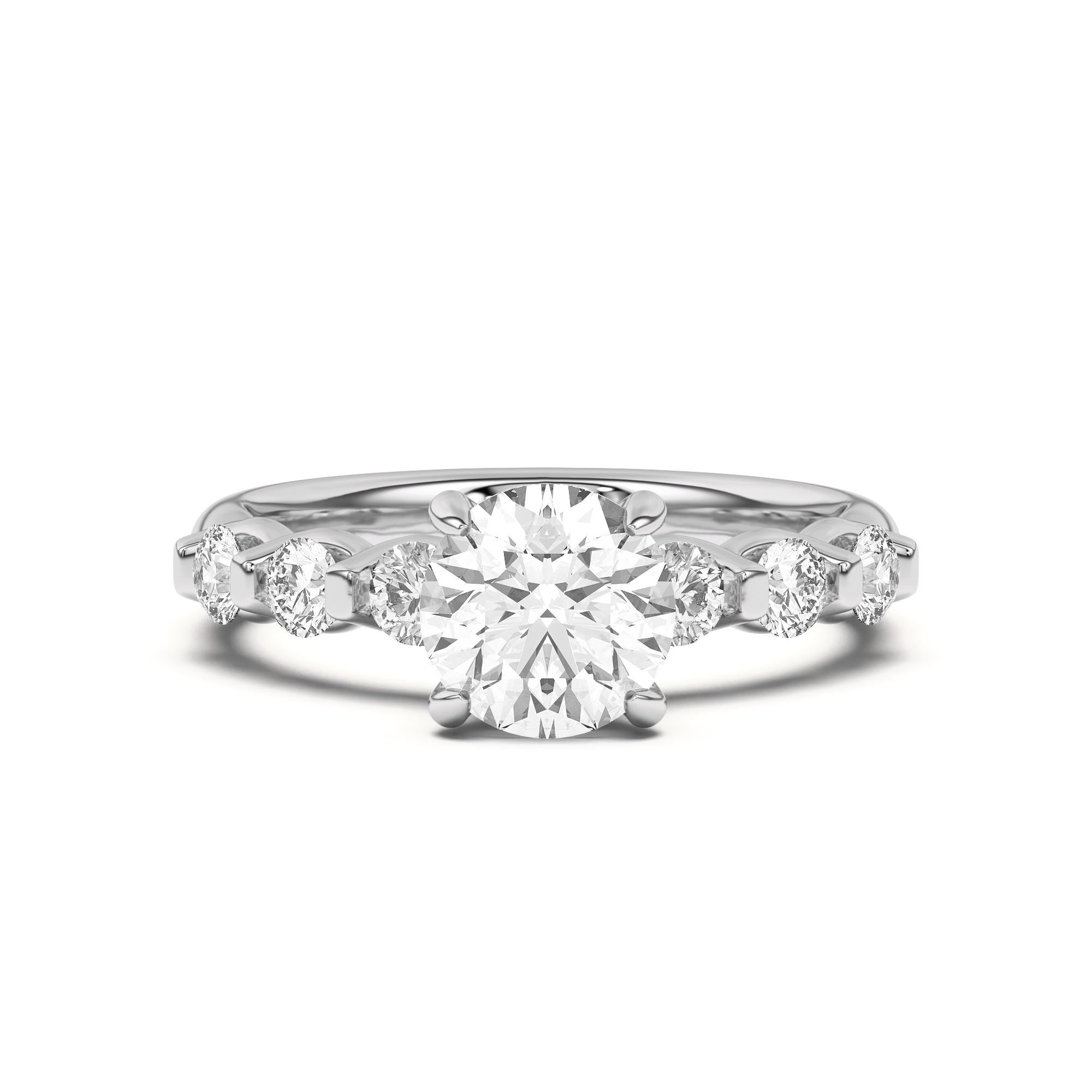 Uma Graduated Diamond Engagement Ring