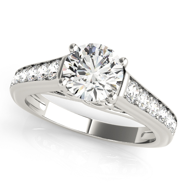 Tatiana Diamond Channel With Celtic Knot Engagement Ring