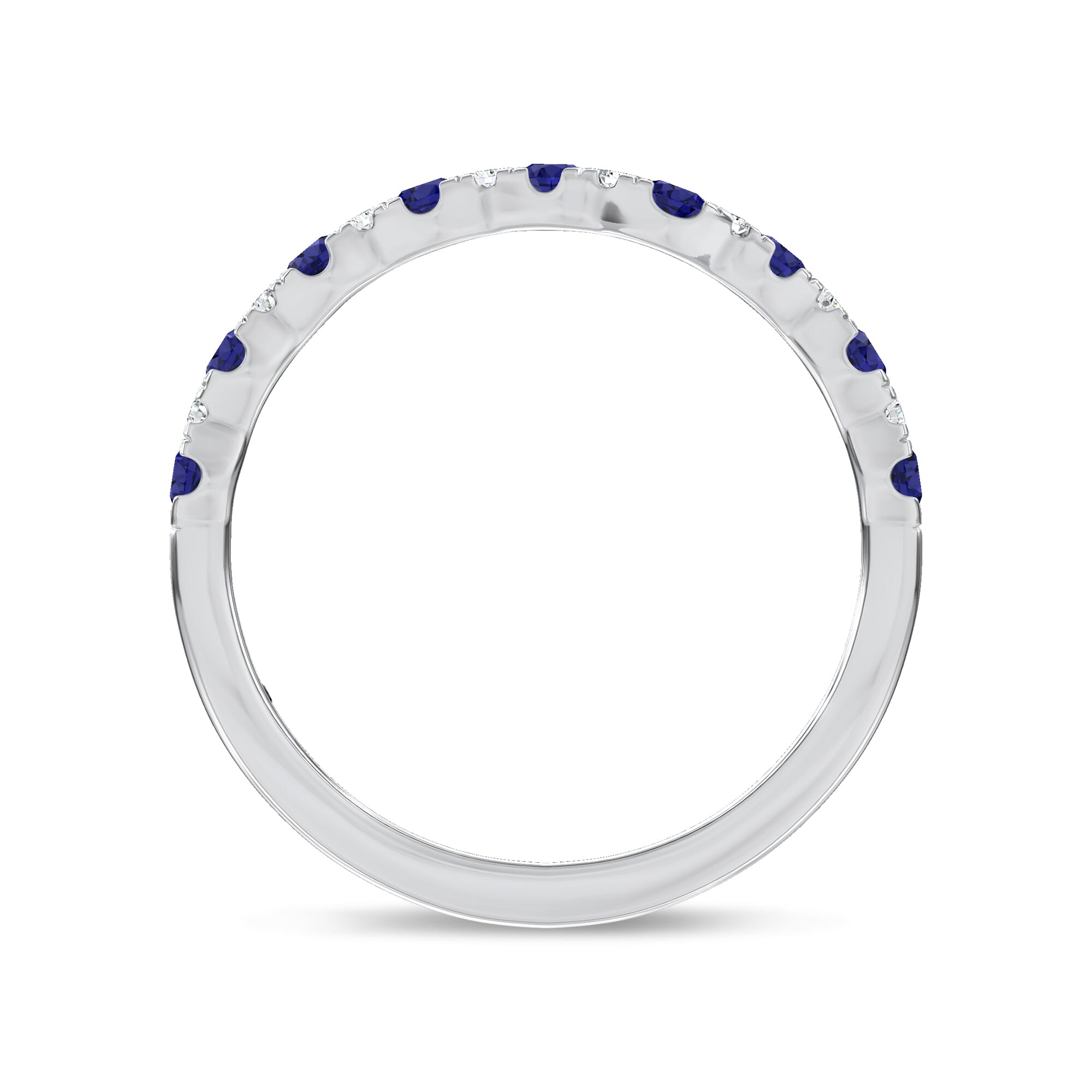 Nocturne Sapphire and Diamond Band by Christian Siriano