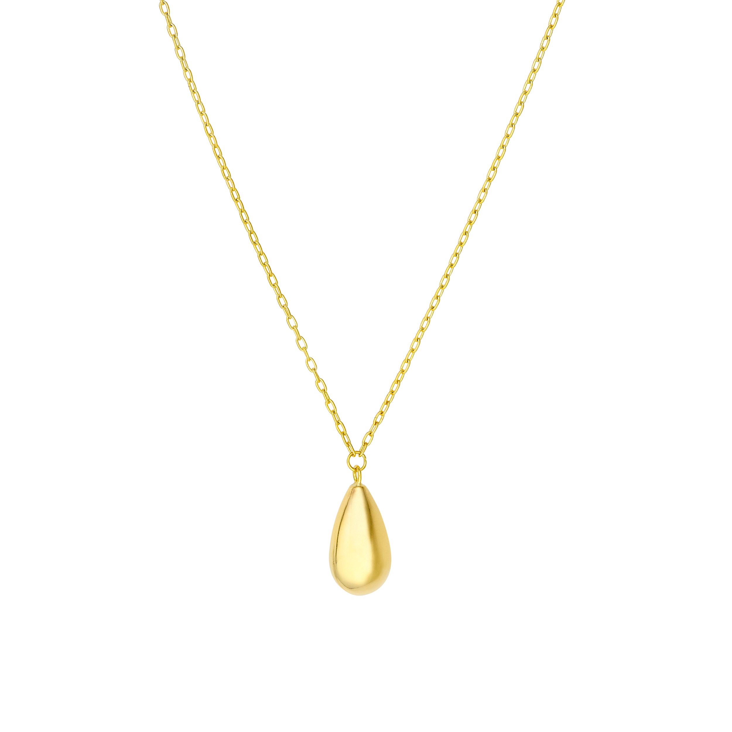 Teardrop Gold Necklace