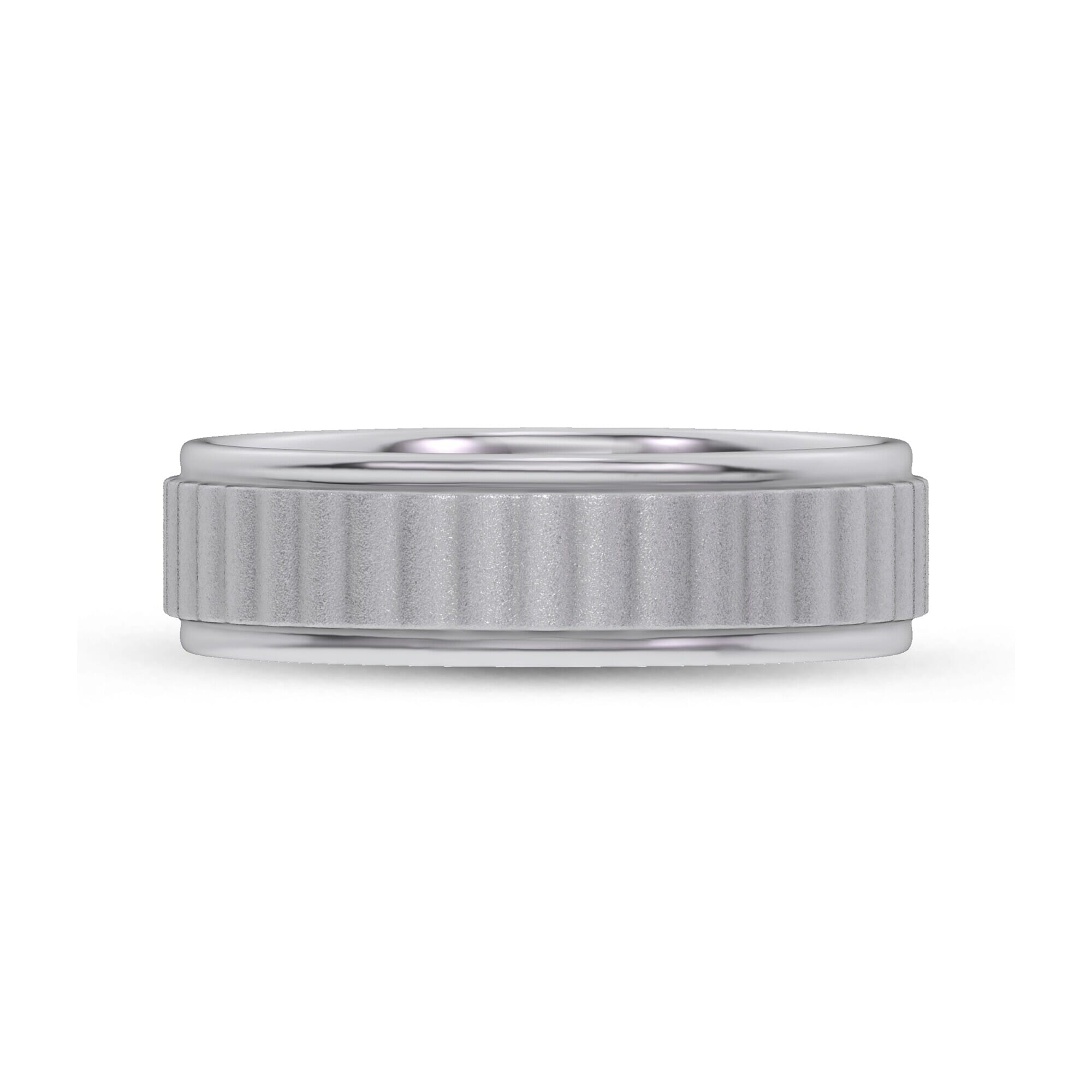 Brushed Rippled Band (7mm)
