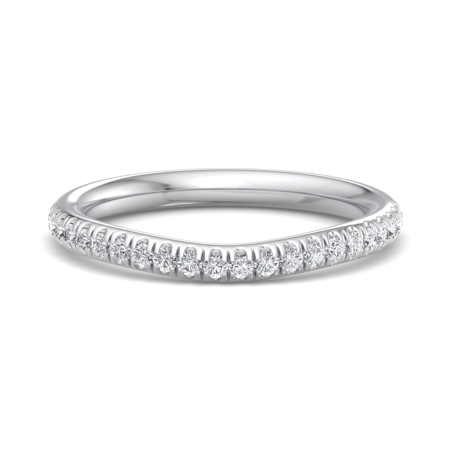 Alia Curved Pave Band