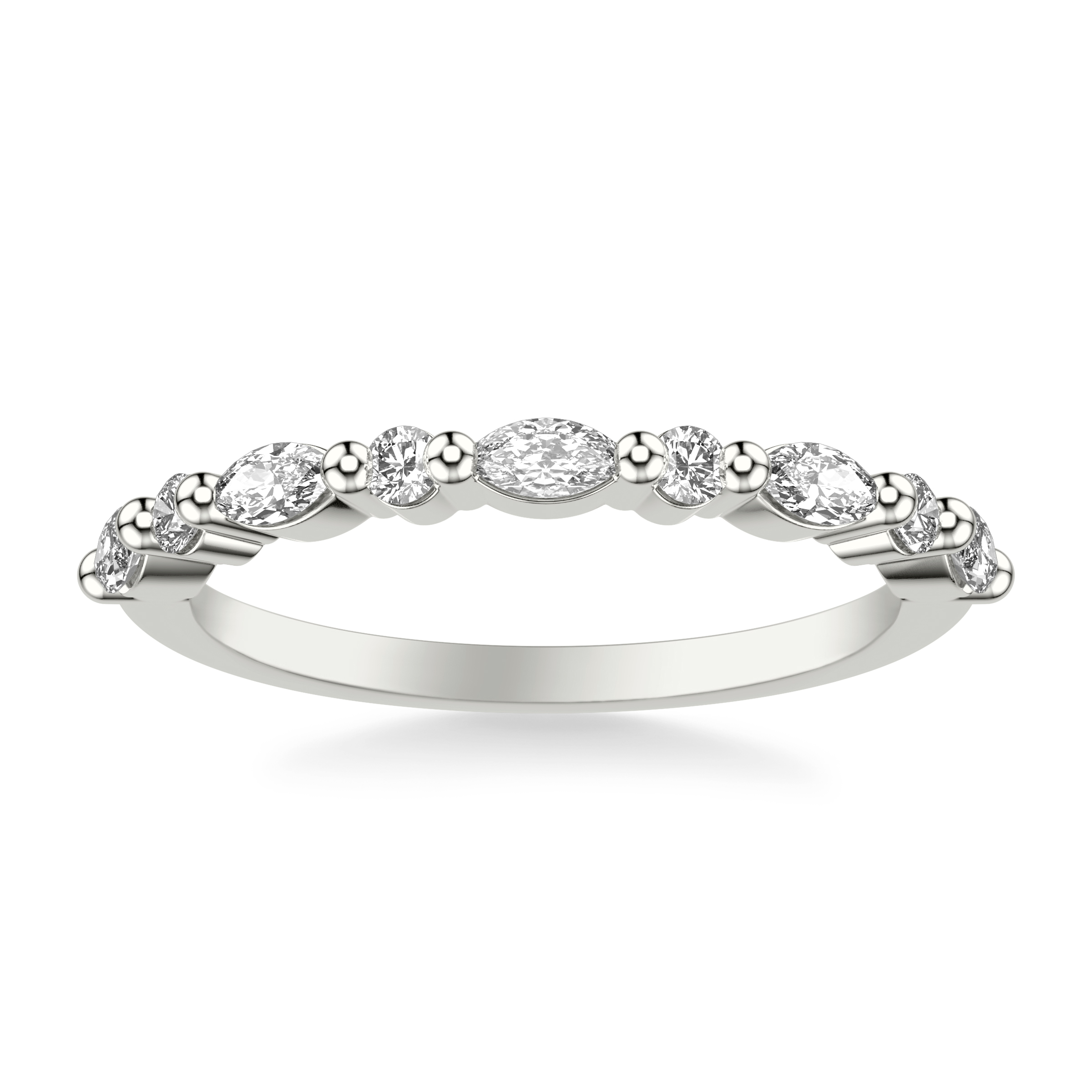 Round and Marquise Diamond Band (1/2 ct. tw.)