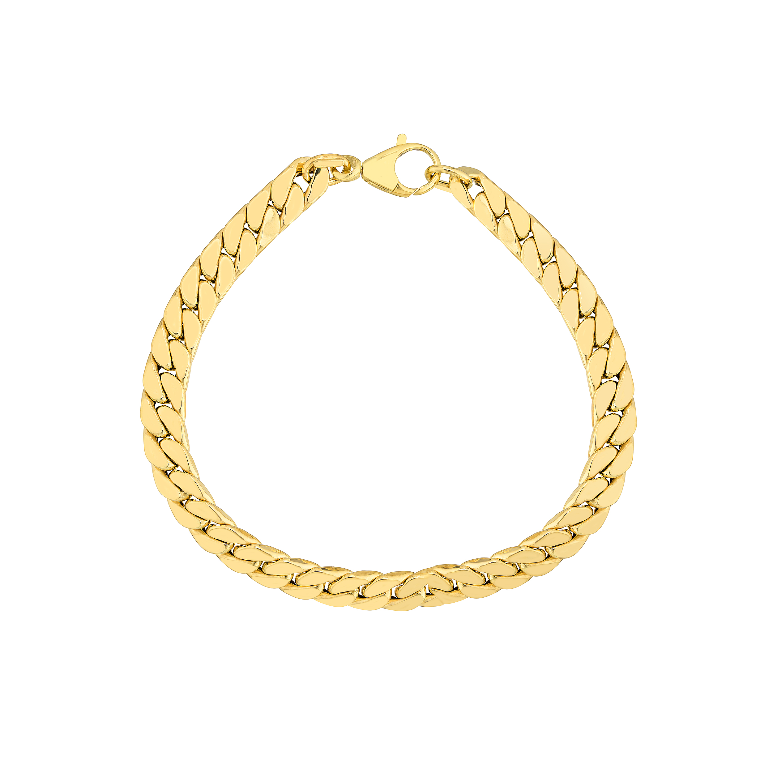 Flat Curb Link Bracelet