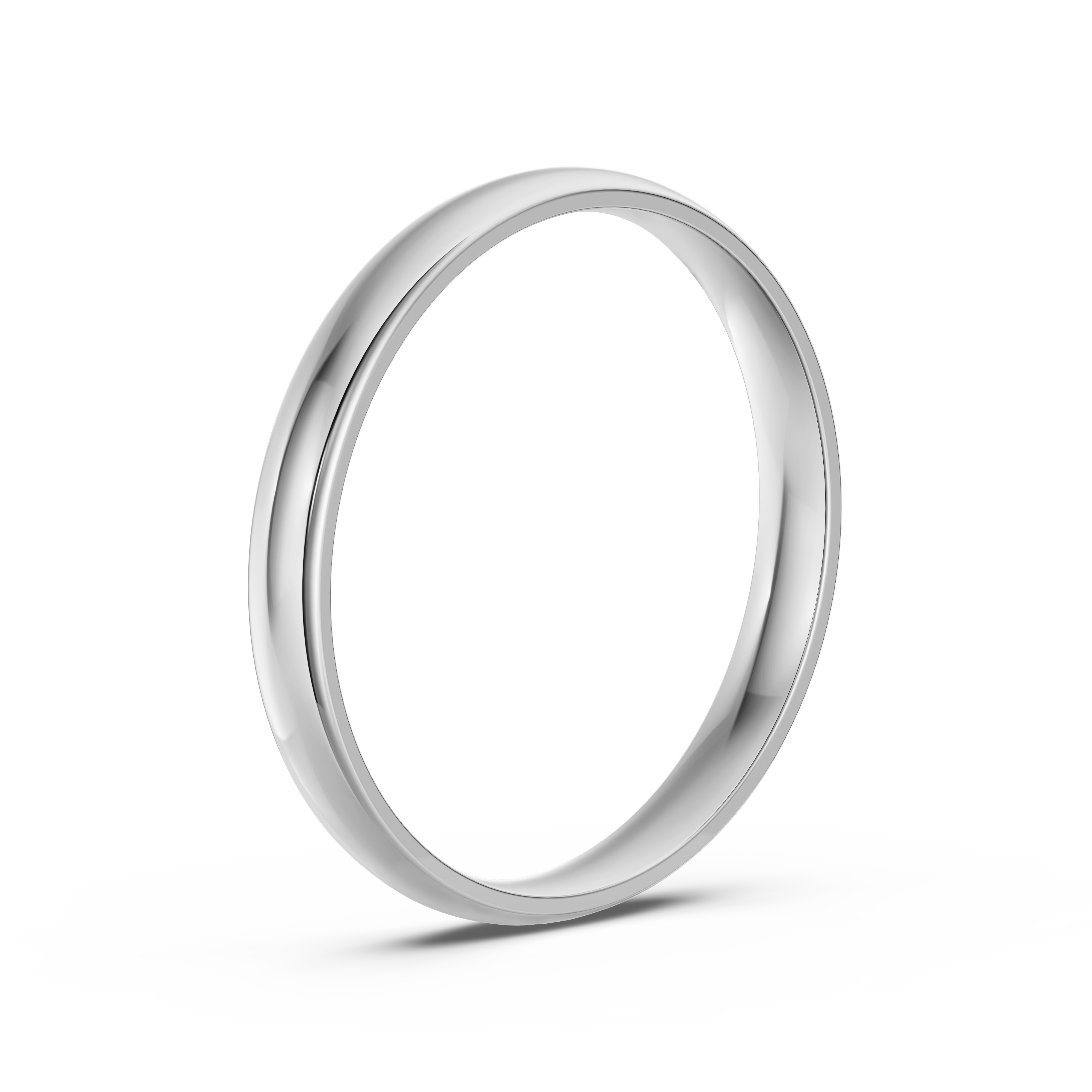 Low Dome Comfort-Fit Polished Band (3mm)