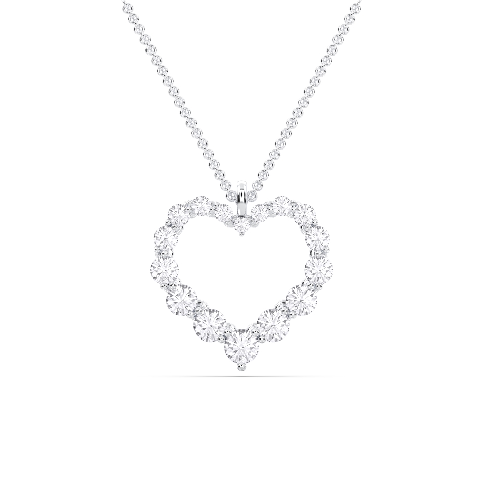 Amora Heart Lab Diamond Necklace