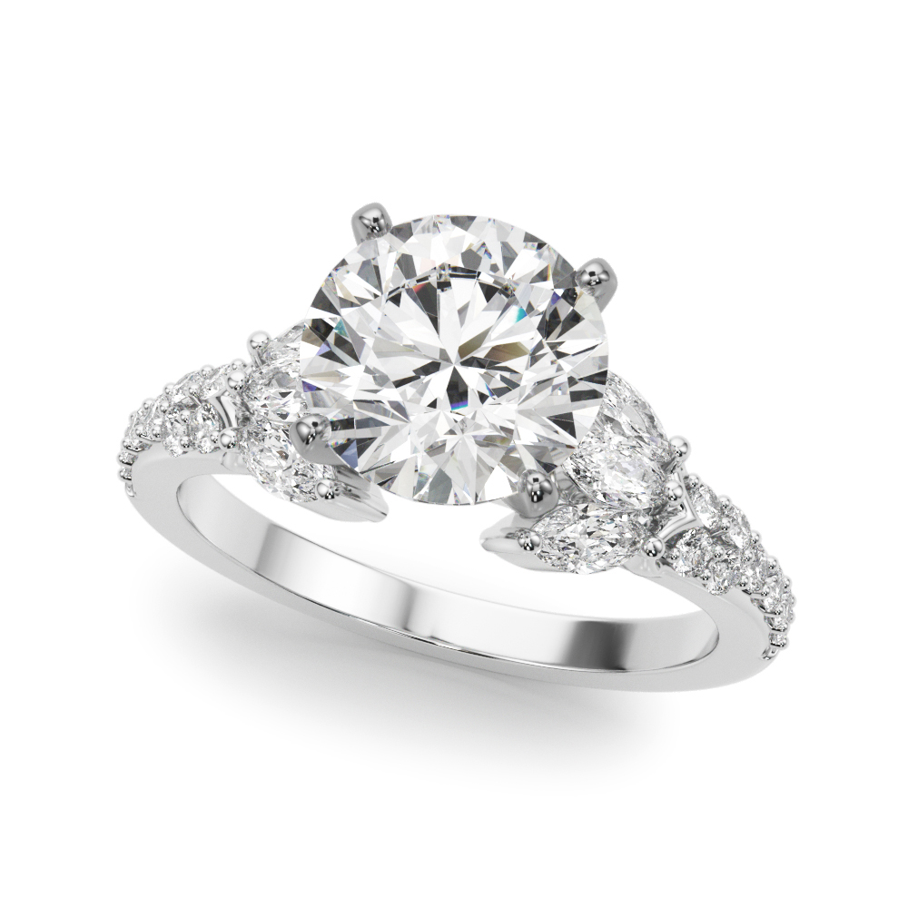 Candelia Floral Cluster Engagement Ring