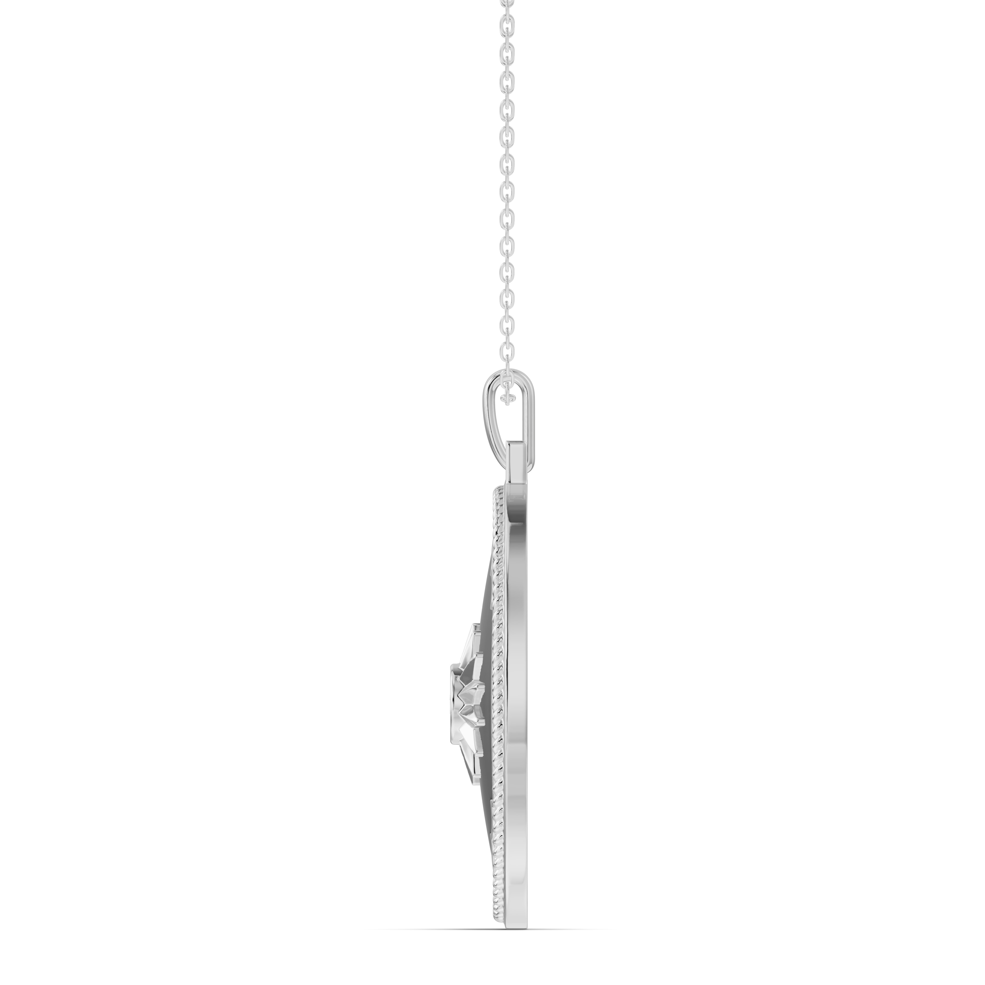 Astril Sol Oval Medallion Diamond Pendant