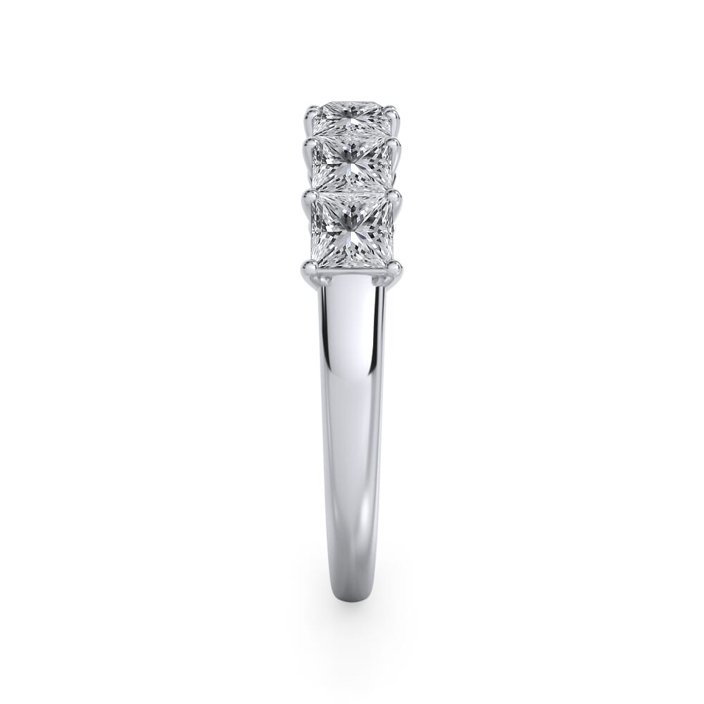 Princess Cut Diamond 7 Stone Ring