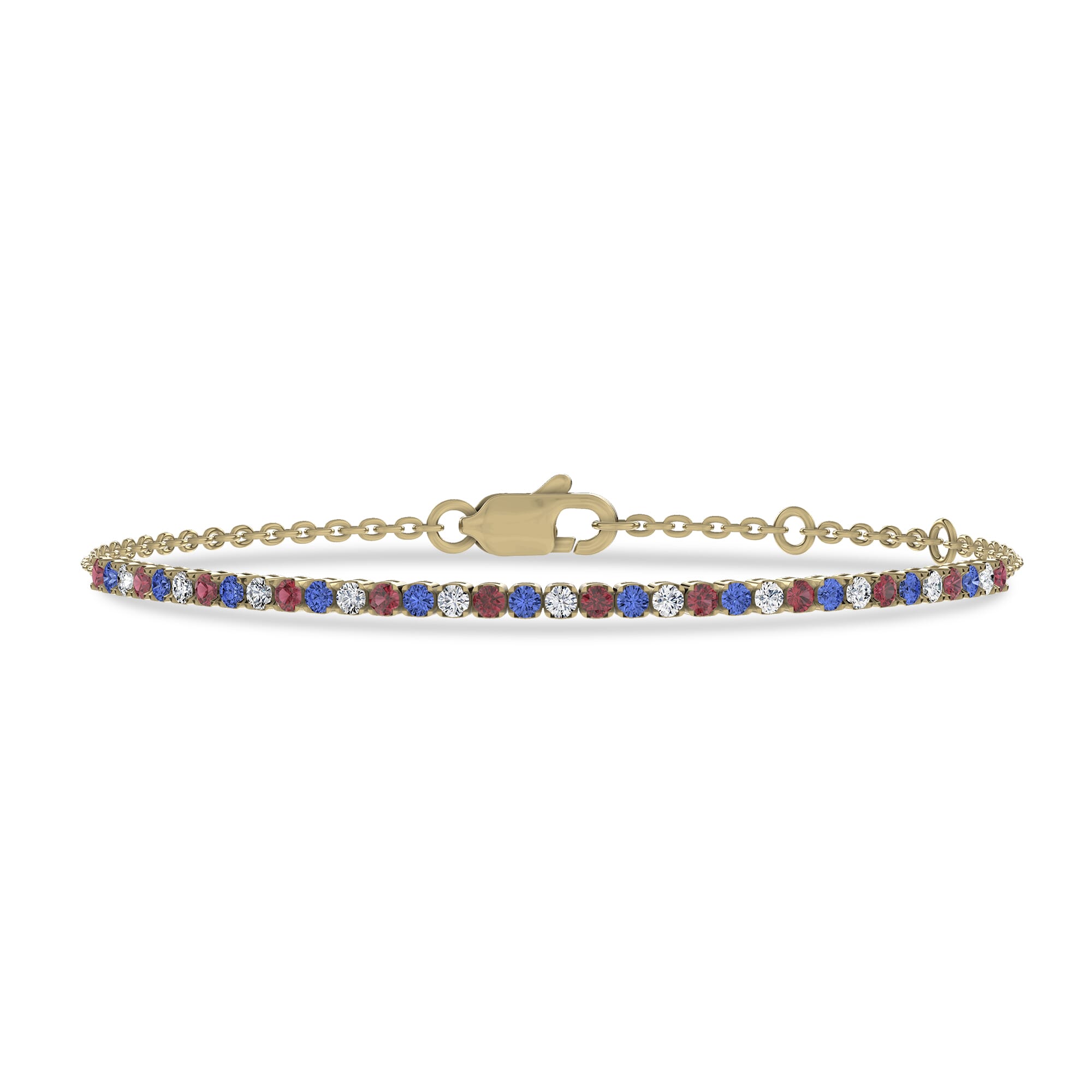 Americana Tennis Chain Vermeil Bracelet