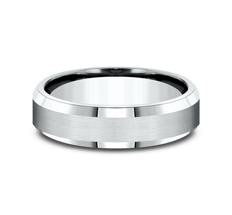Satin Bevel Edge Comfort-Fit Band (6mm)