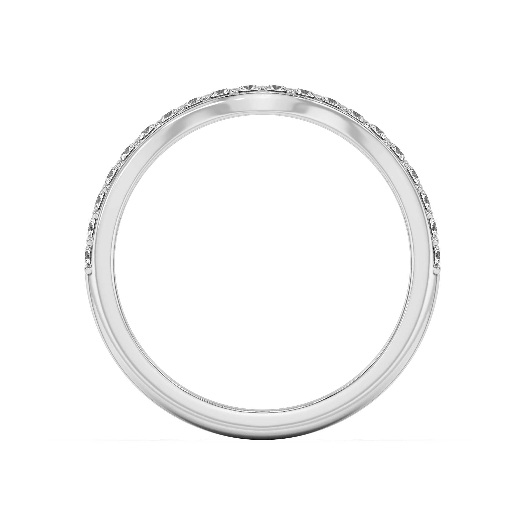 Rita Curved Pave Band