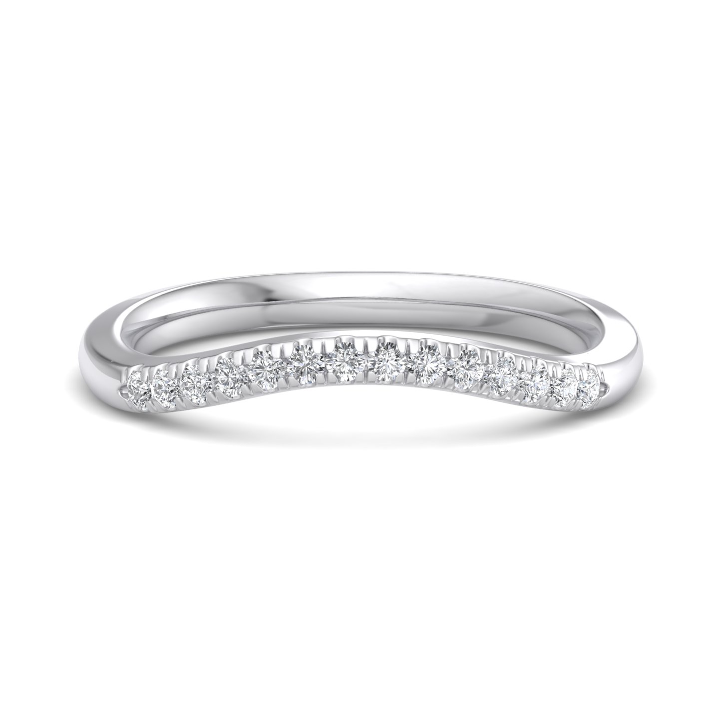 Sasha Curved Pave Band