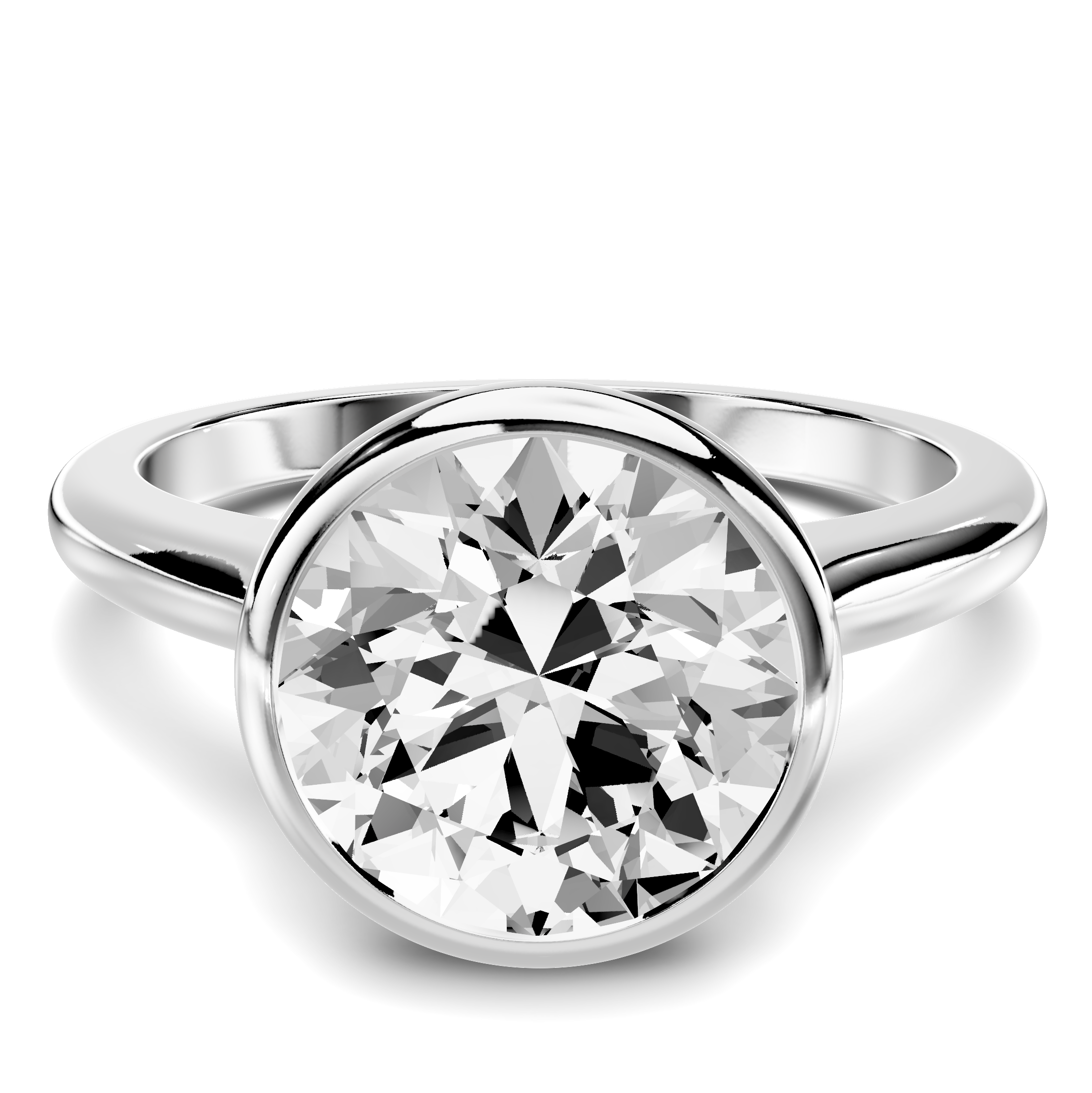 Stellora Bezel Engagement Ring