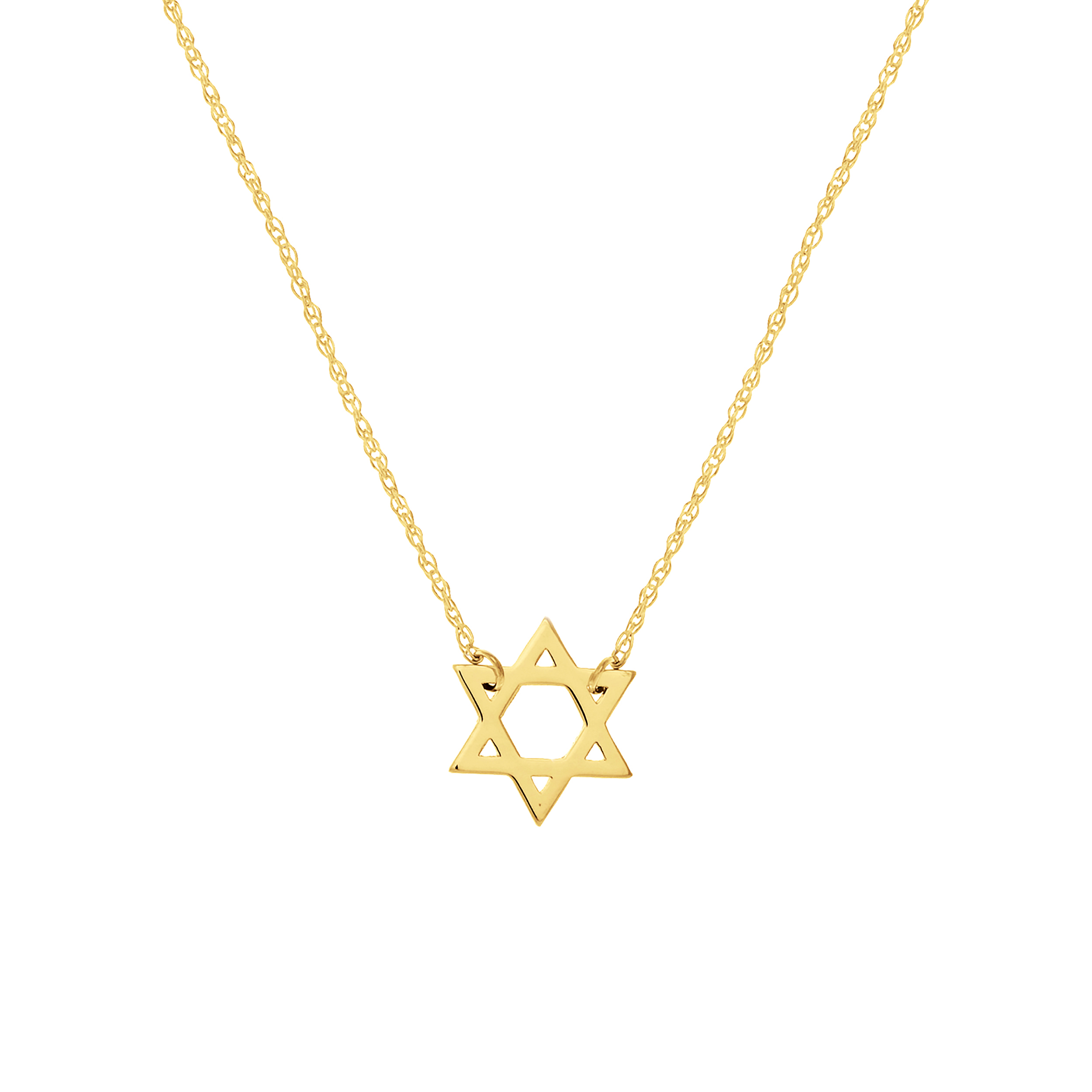 Mini Star of David Gold Necklace