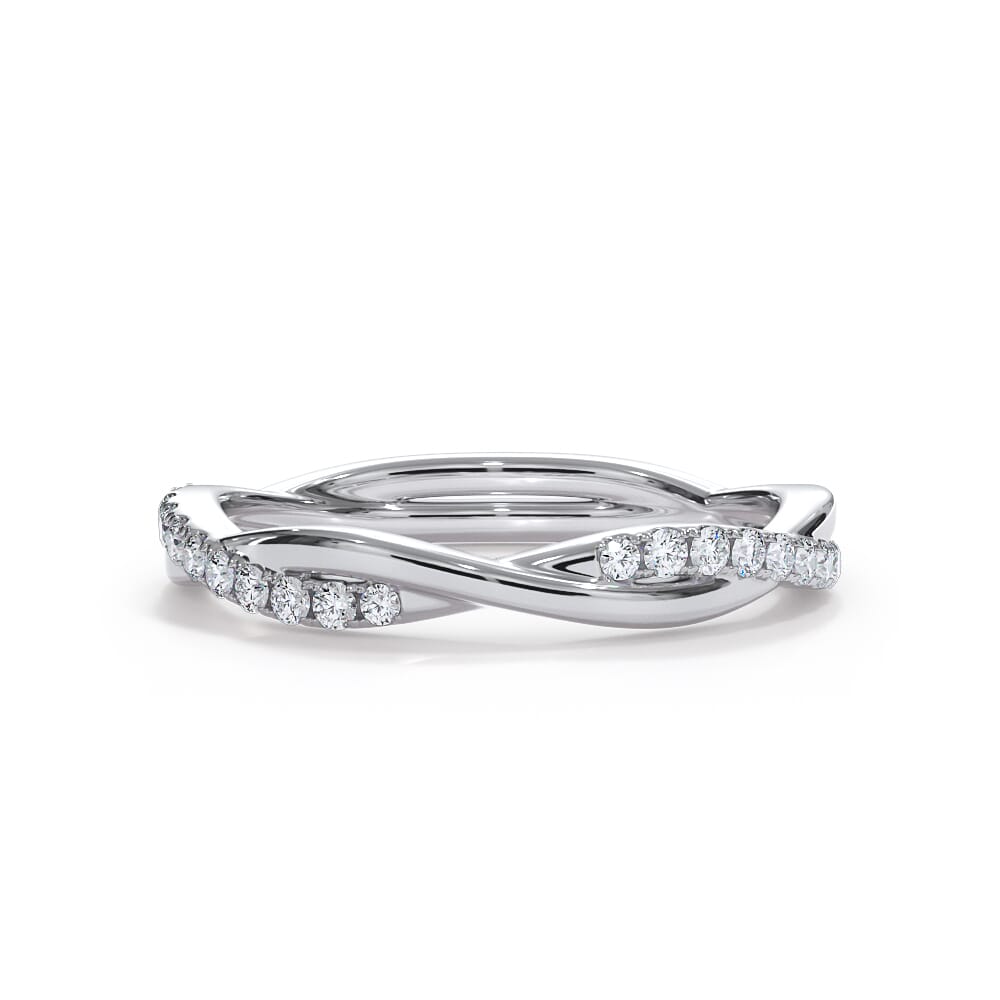 Bellora Pave Twist Diamond Band