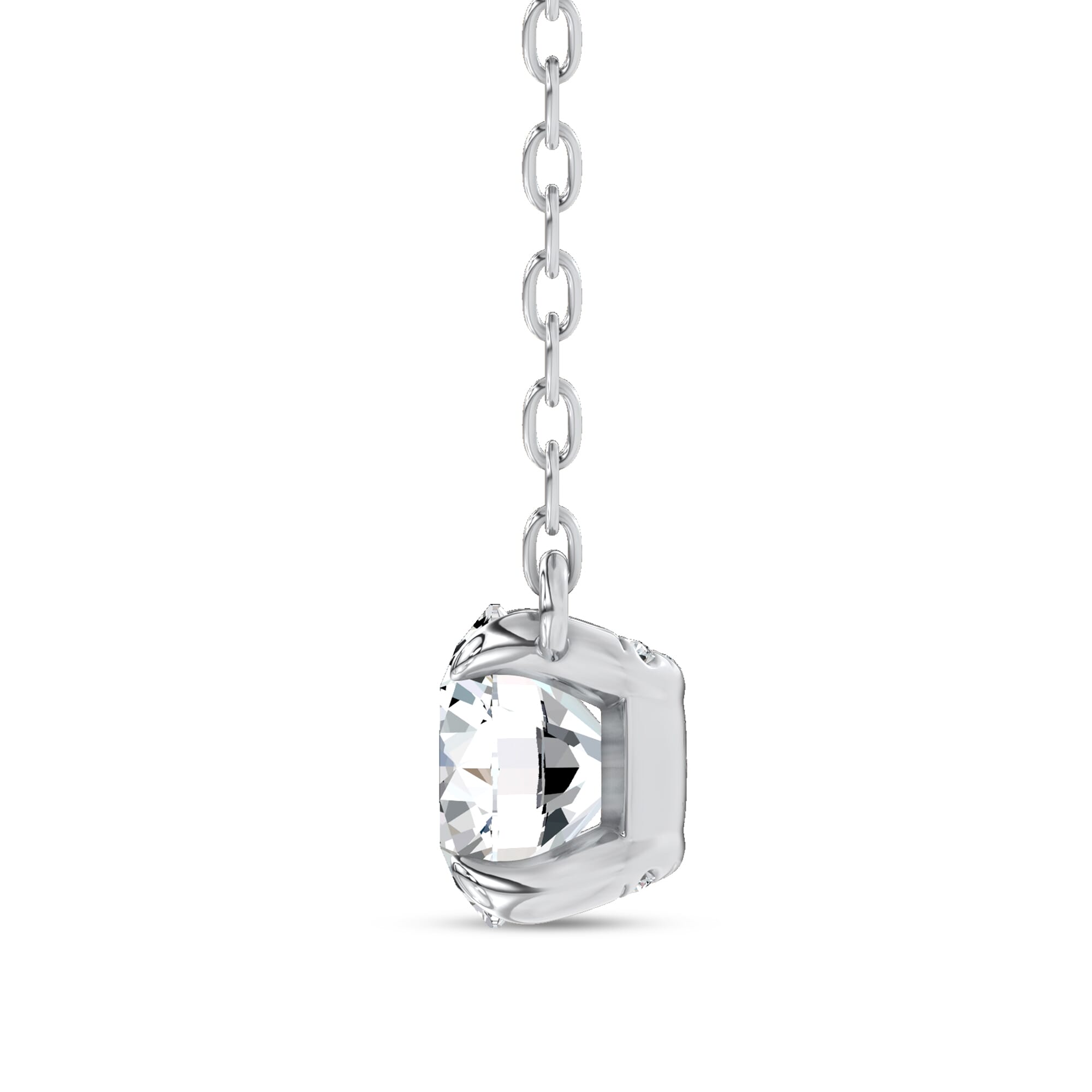 C-Prong Pavé Lab Diamond Pendant (½ ct. tw.) by Christian Siriano
