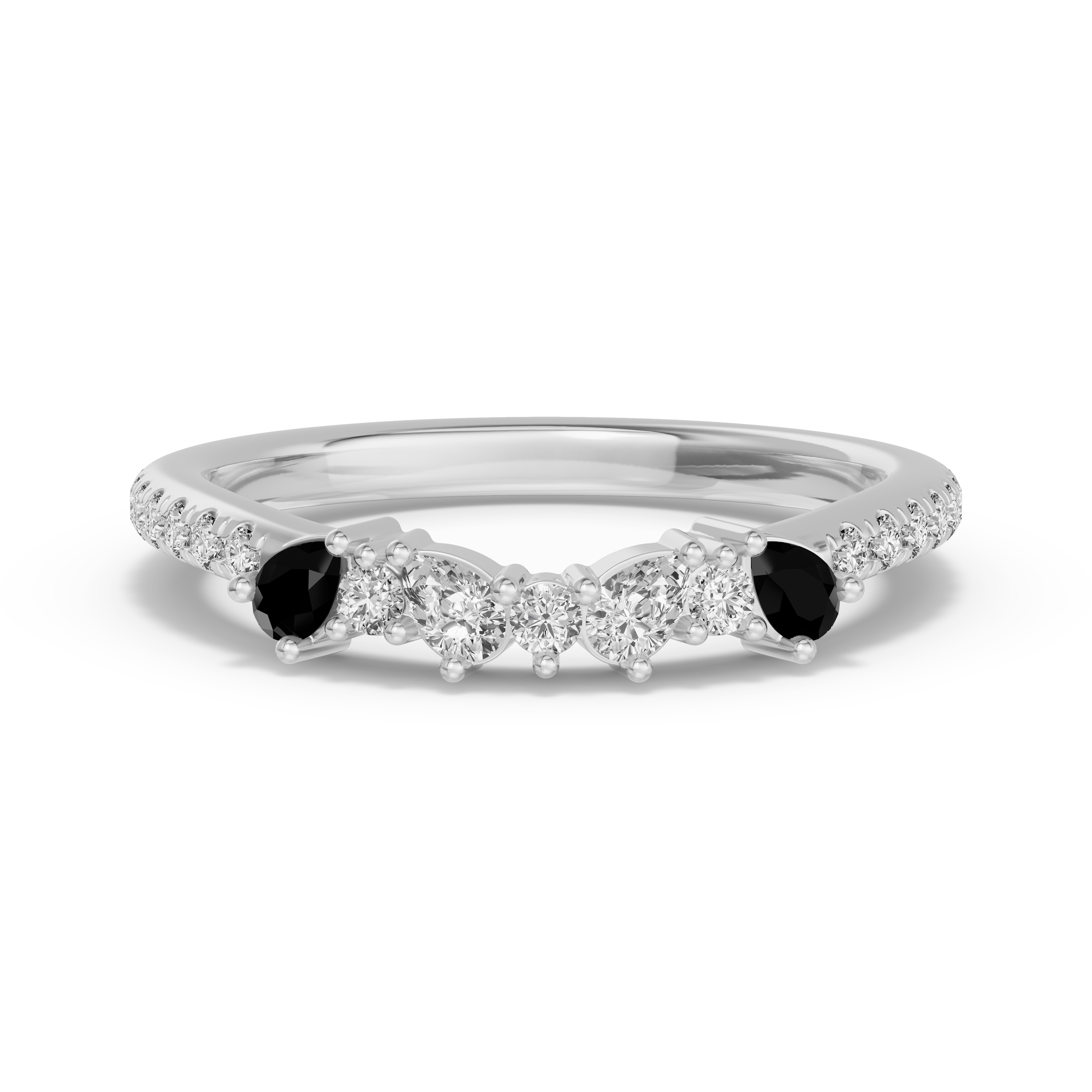 Papillon Pave Black Diamond Band